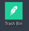 Custom trash bin icon