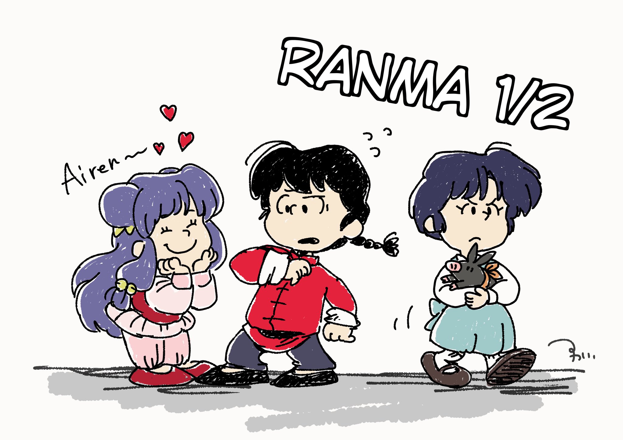 Cute Ranma 1/2 picture with the art-style inspired from the American ...