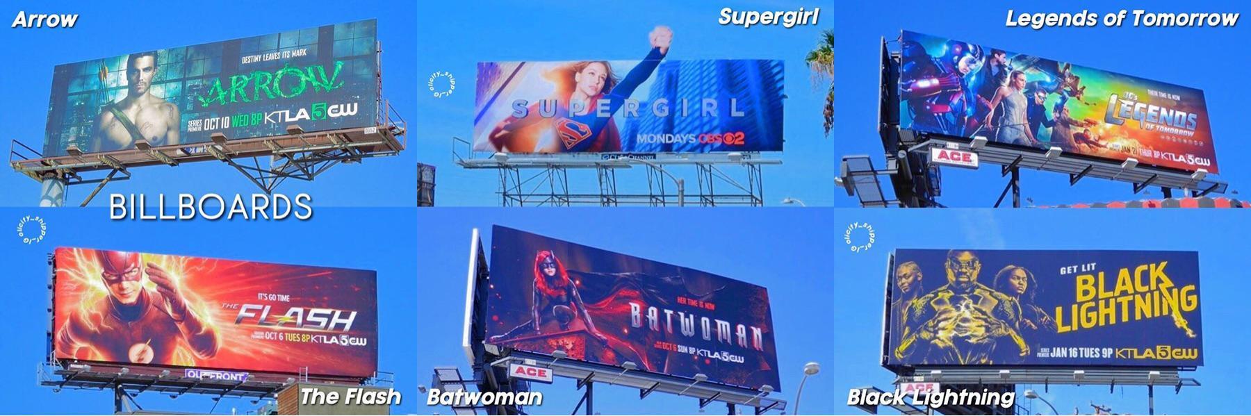 CW Billboards awesome #Arrow #Supergirl #LegendsOfTomorrow #TheFlash # ...