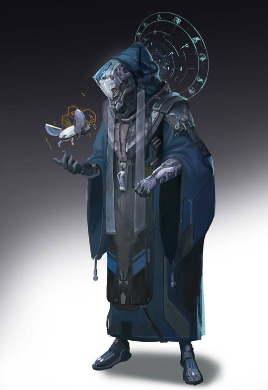 Cyberpunk Monk by Fu Chenqi