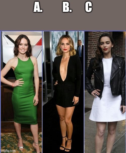 Daisy Ridleynatalie Portmanemilia Clarke 1one Sits On Your Face While The Other Rides Your 0066