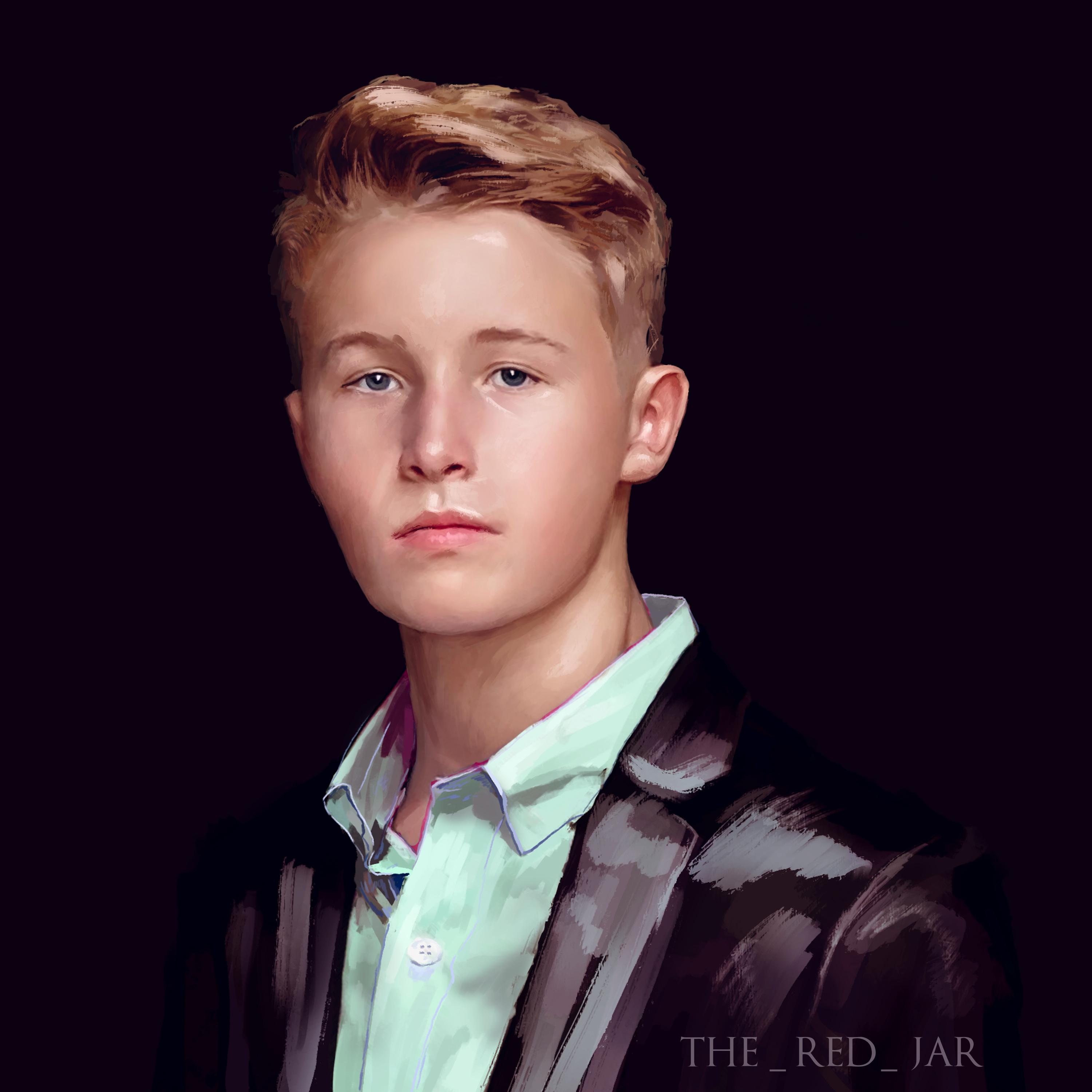 dapper young man (digital painting) Scrolller