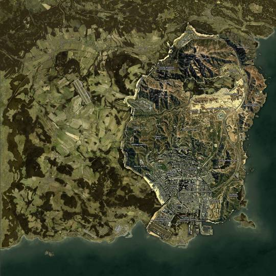 DayZ Chernarus+ vs GTA V Map comparison | Scrolller