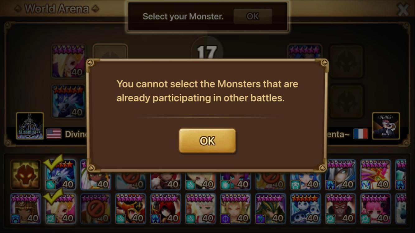 Didn’t know we couldn’t use monsters in rta if they are in the repeat ...