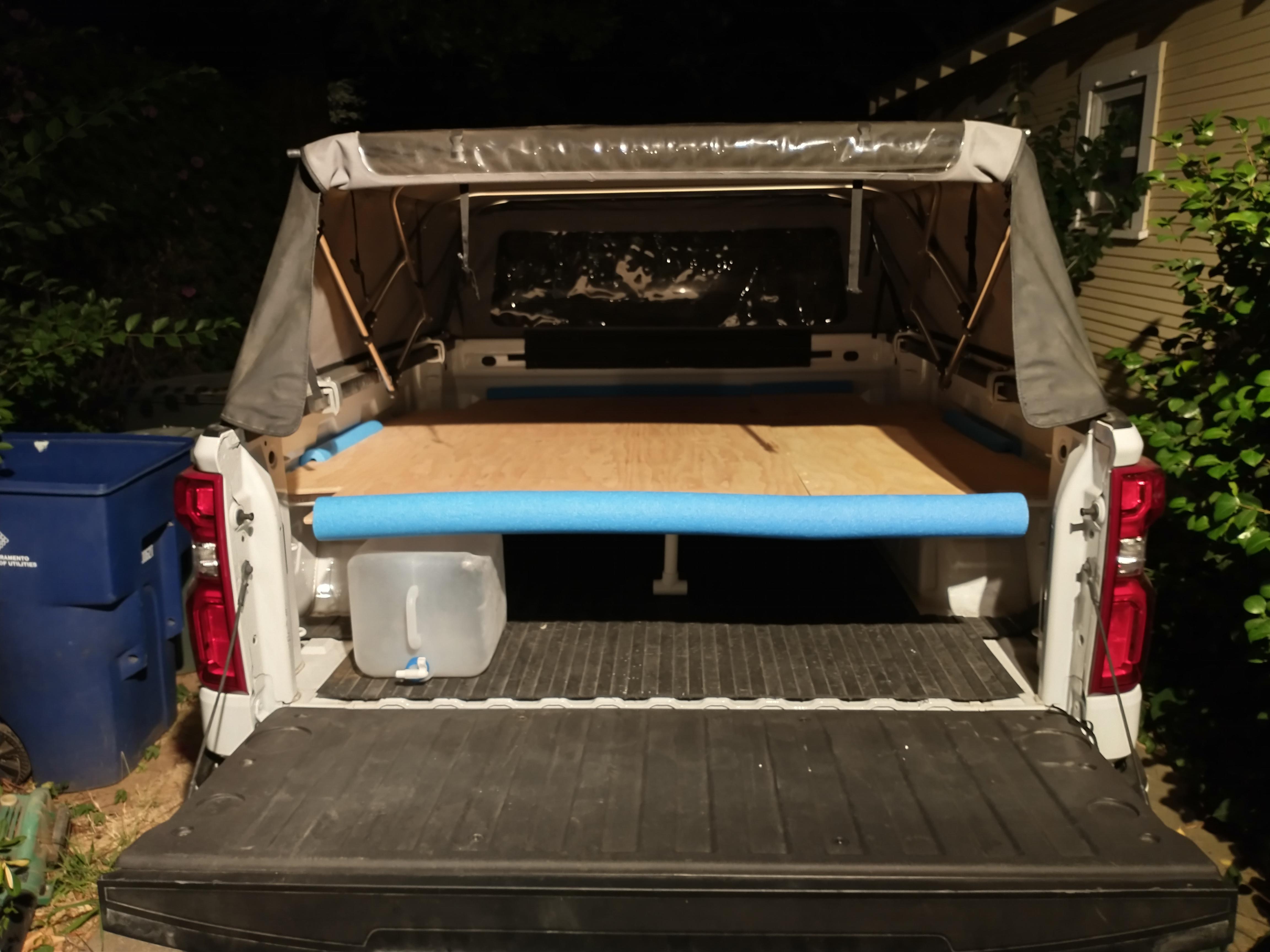 DIY Truck Camper using PVC piping Scrolller