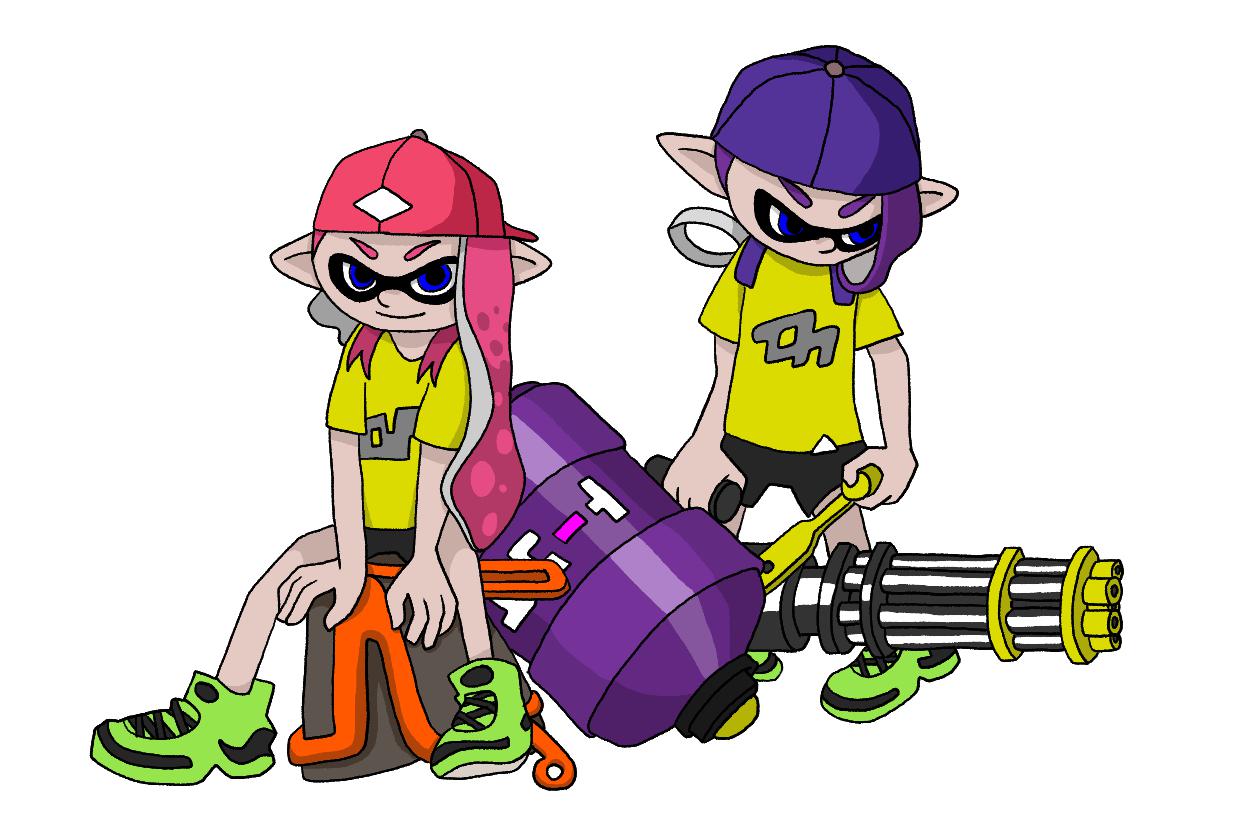 Drawing of cute Inkling poses | Scrolller