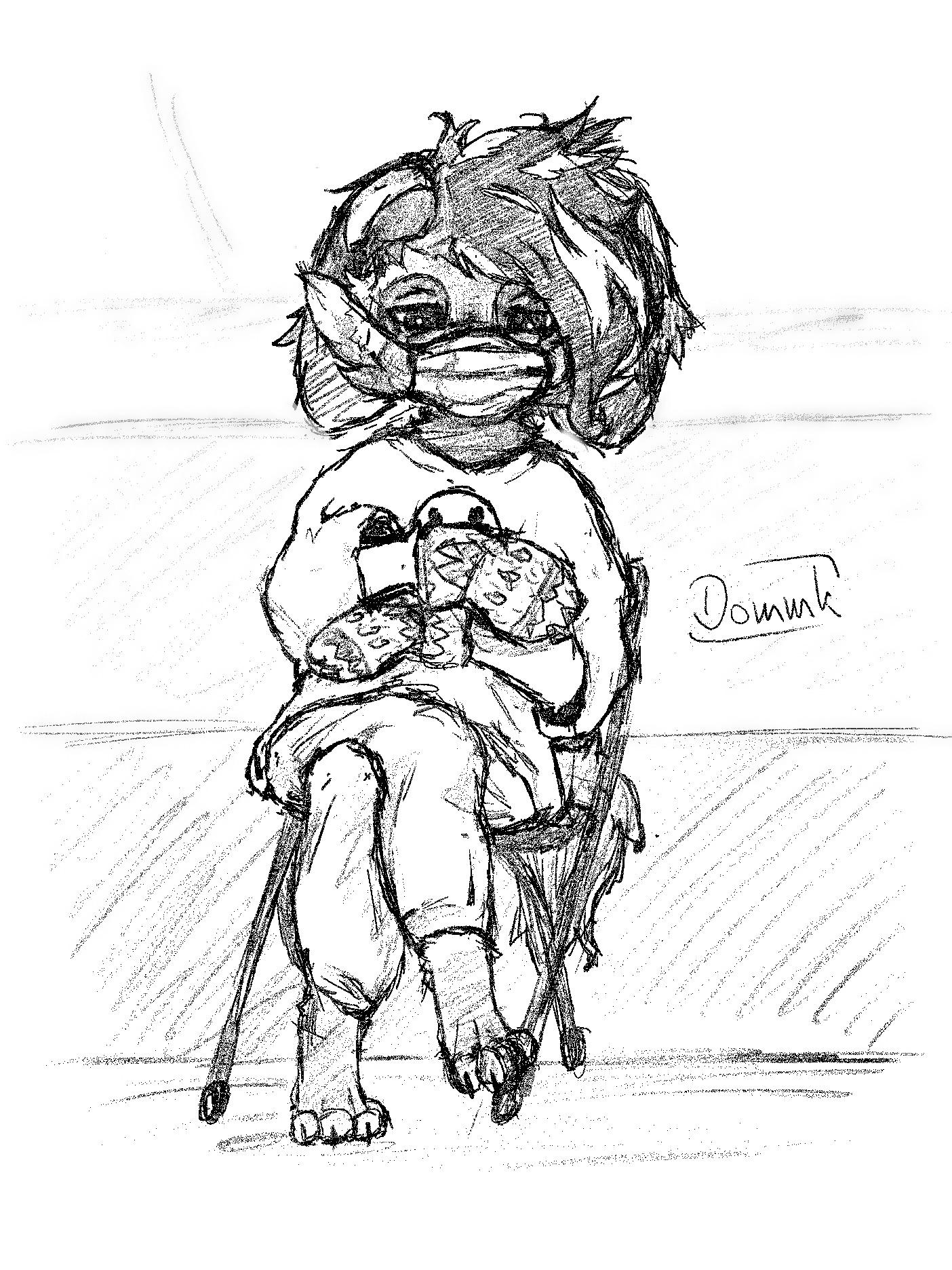 Drew My OC Marshmallow As Bernie Sanders Yesterday | Scrolller