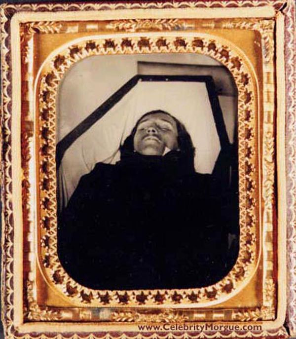 Edgar Allan Poe postmortem pic, 19th century Scrolller