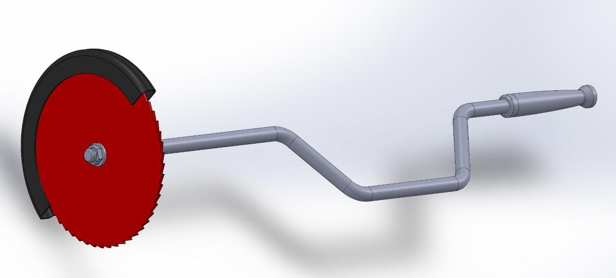 Elbow grease powered 8" circular saw Scrolller