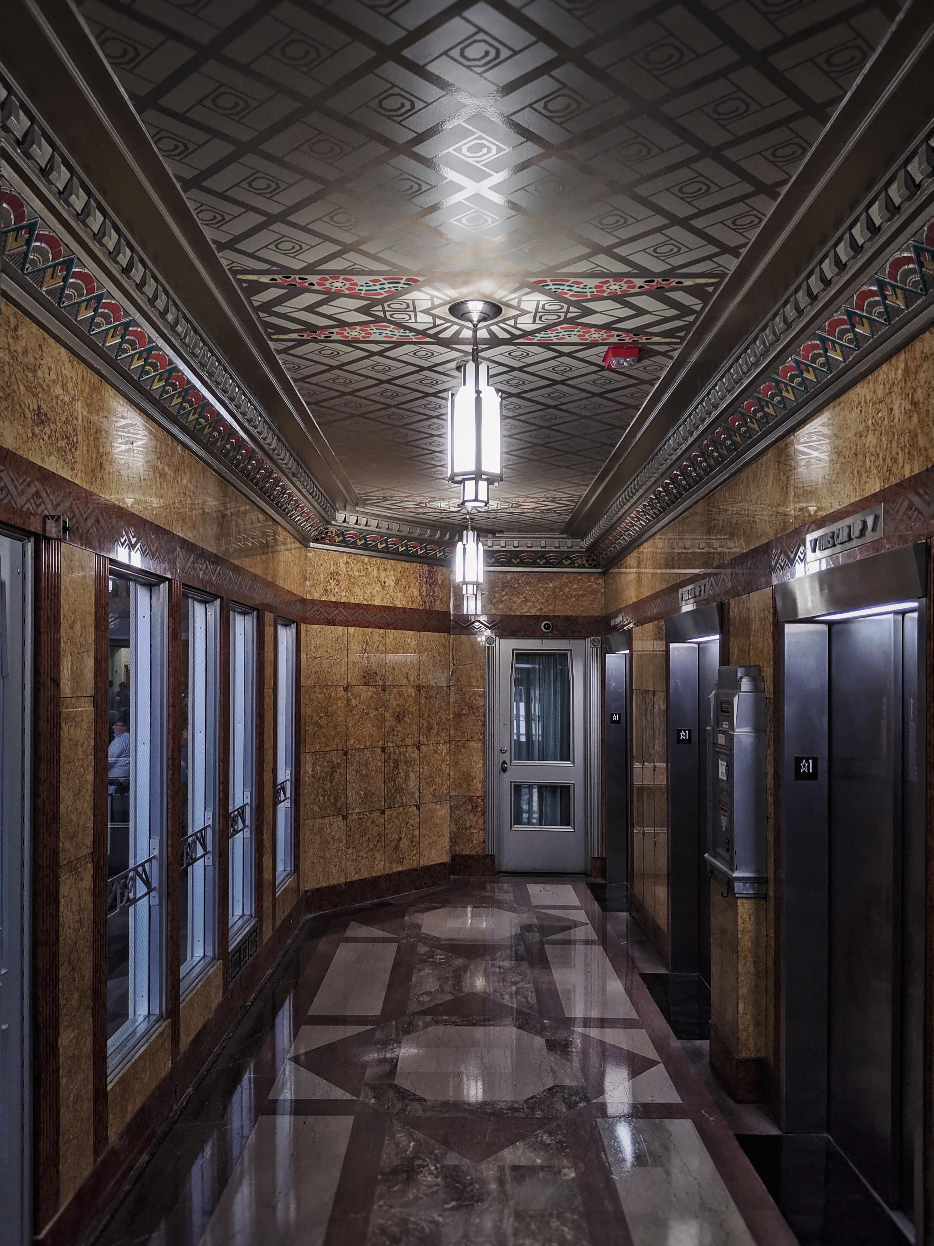 Elevator Lobby at Liberty Tower, Dayton, Ohio | Scrolller