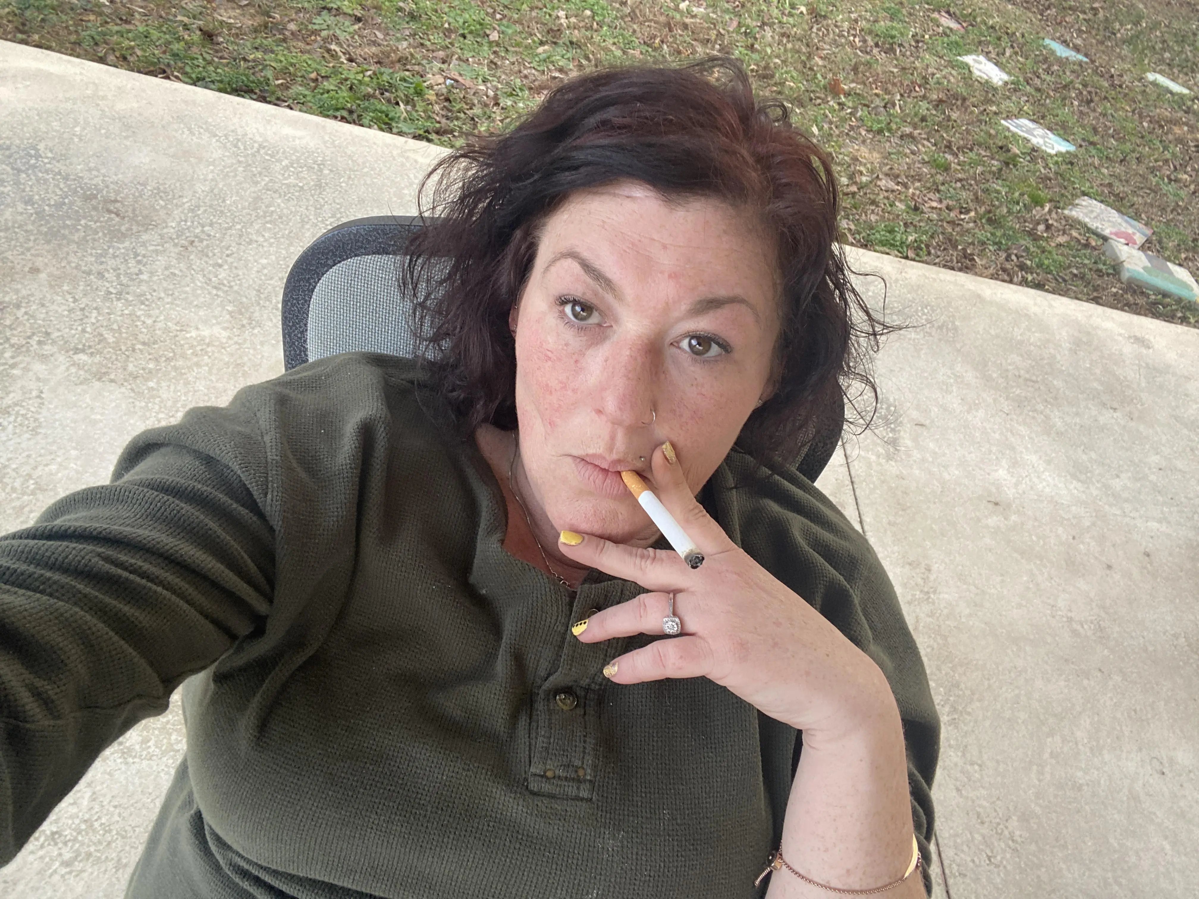 Enjoying this cigarette for real