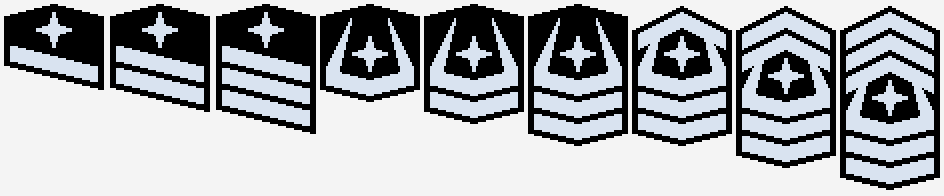 Enlisted ranks pixel-art mockup (taking design cues and colors from ...