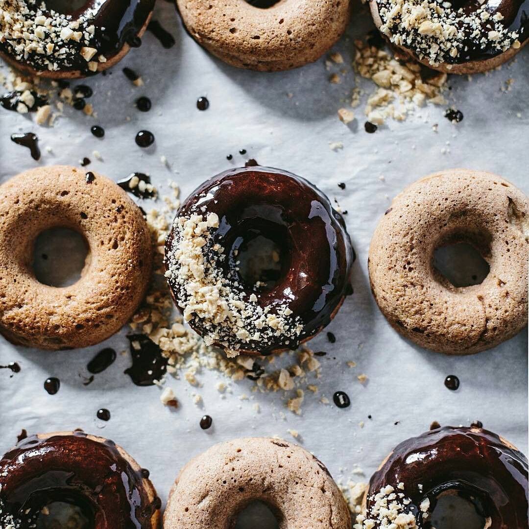 Espresso chocolate glazed donuts 🍩 | Scrolller