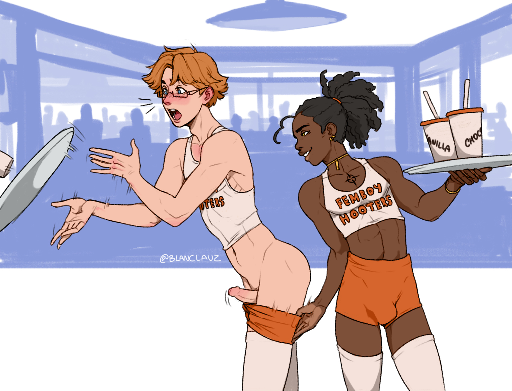 Femboy hooters comic