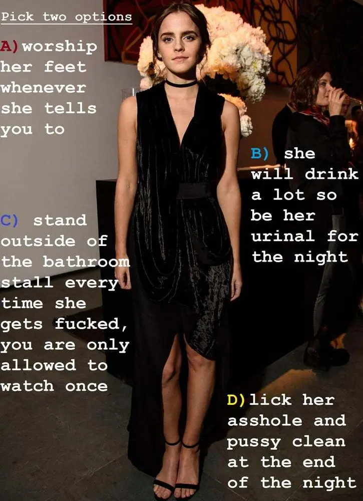 femdom pick game, Emma Watson