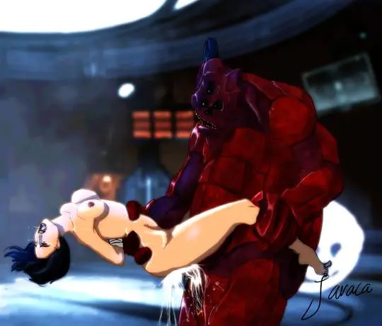 Femshep and Jack in bondage and futa scenes with interracial and monster girl pairings from Mass Effect
