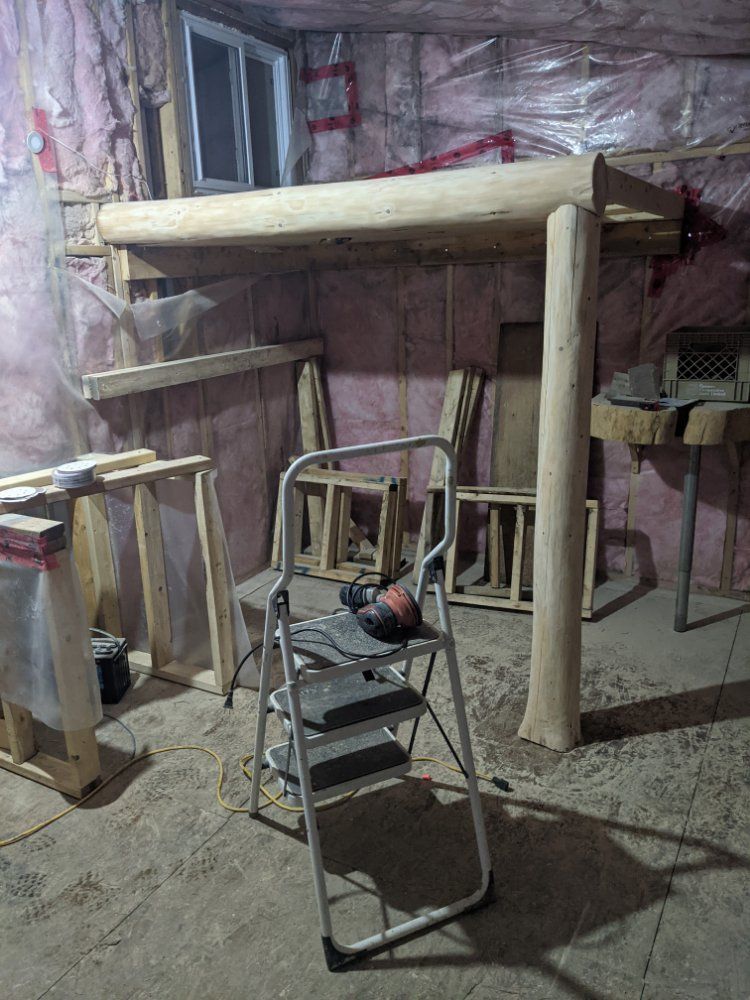 Finished Sanding Down the Rounds for the Loft. Need rails and pegs to