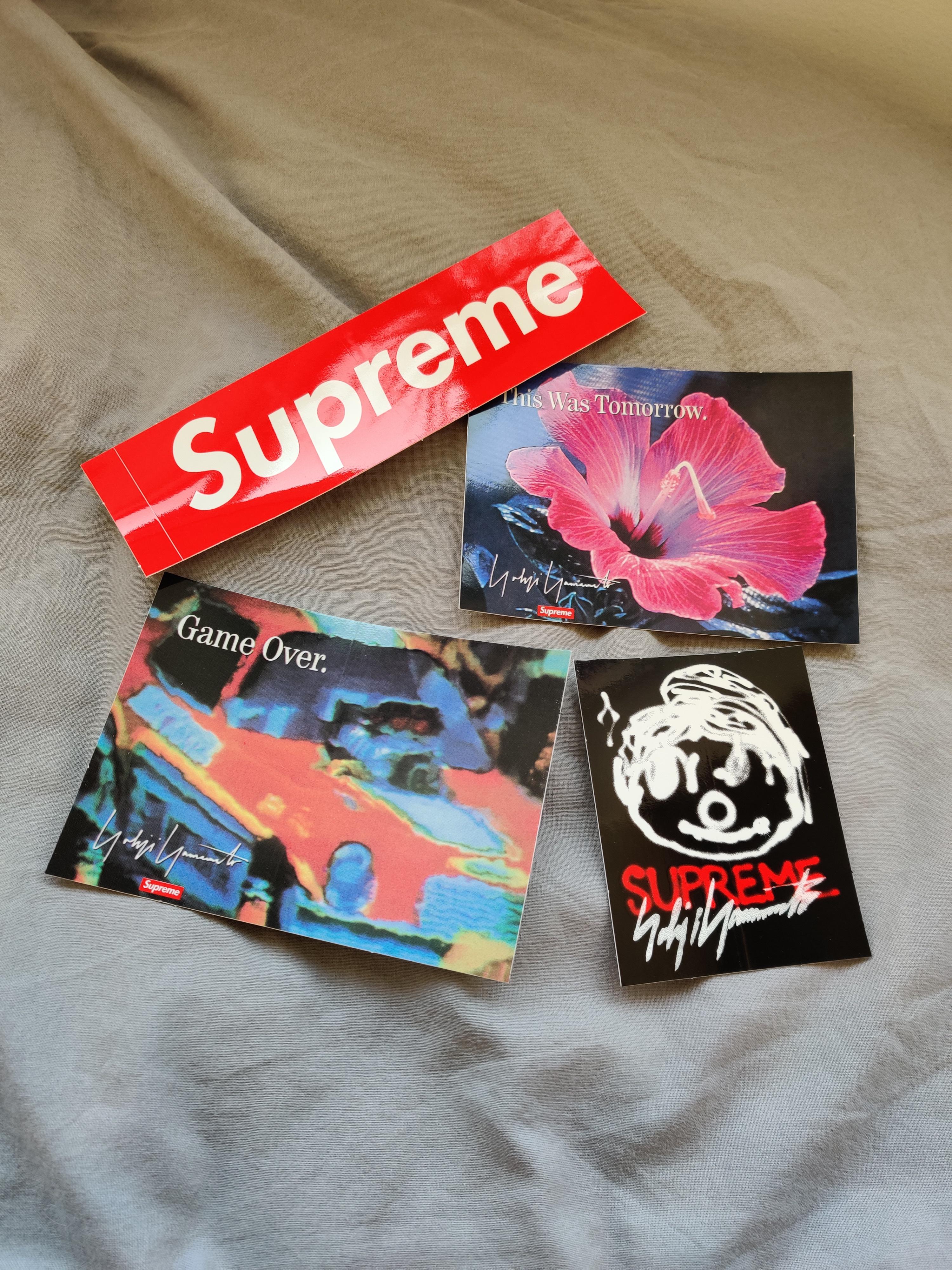 First time recieving stickers other than standard box logo - Supreme X ...