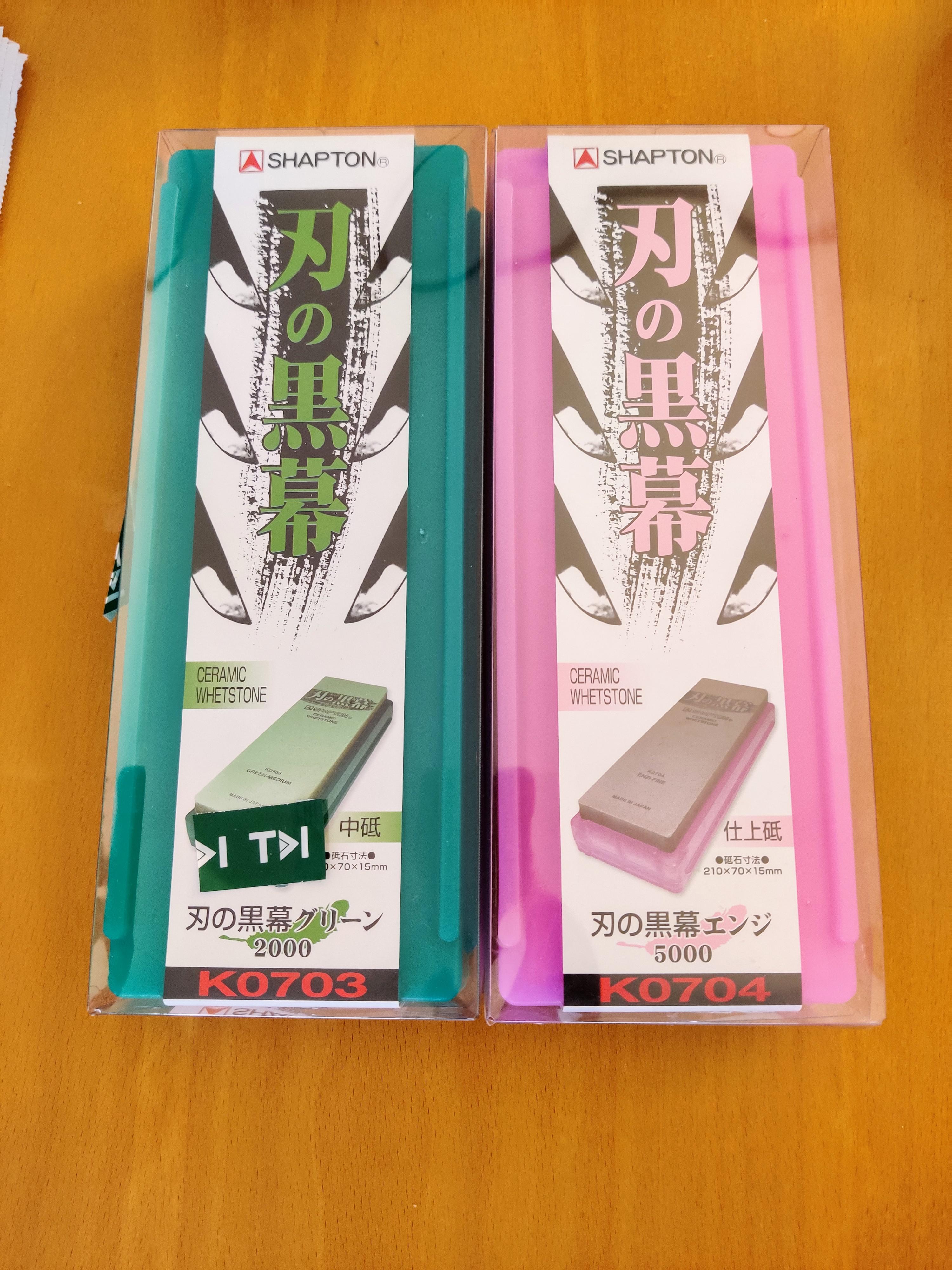 First time using ceramic whetstones. Lets see how it goes. Scrolller