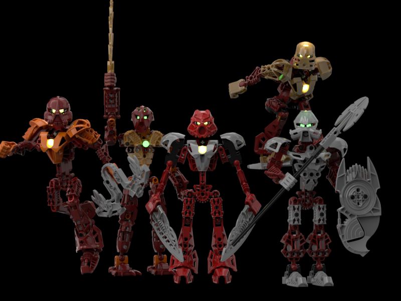Five generations of Fire Toa | Scrolller