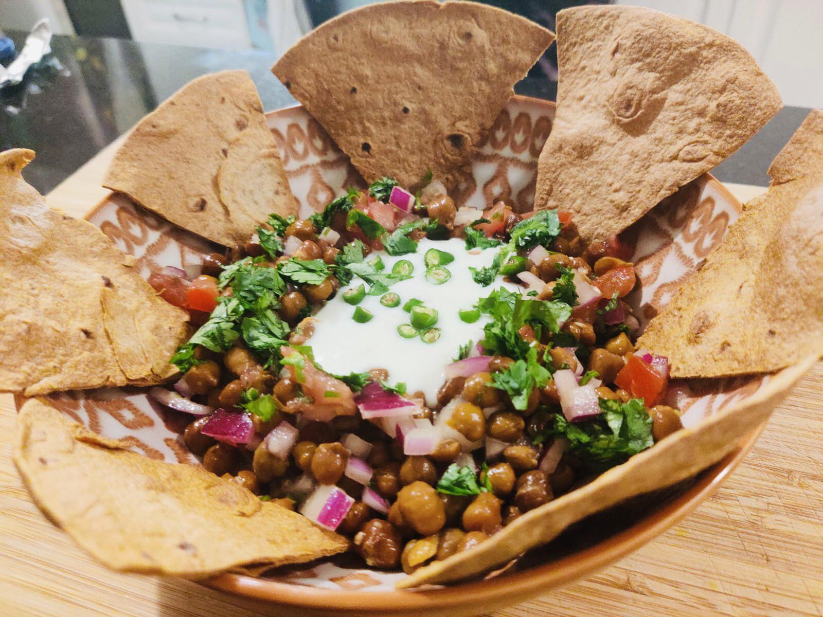 Flavours from India: Chana chaat with roti chips | Scrolller