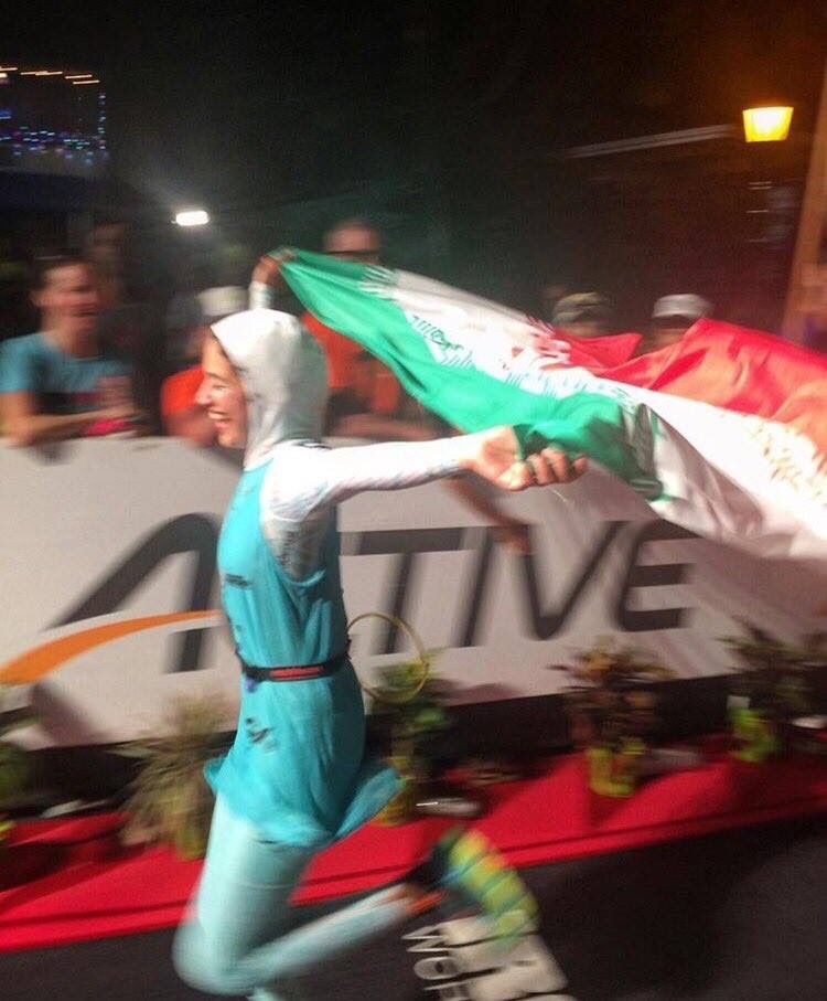 For the first time ever at IRONMAN World Championship, a Muslim and