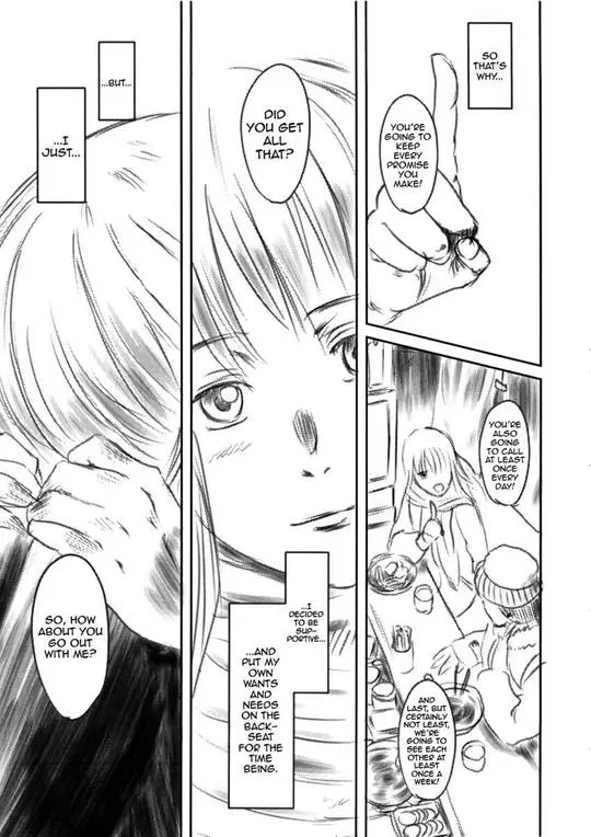Netorare manga Fork in the Road featuring Fumi and Dyouta in explicit sexual poses