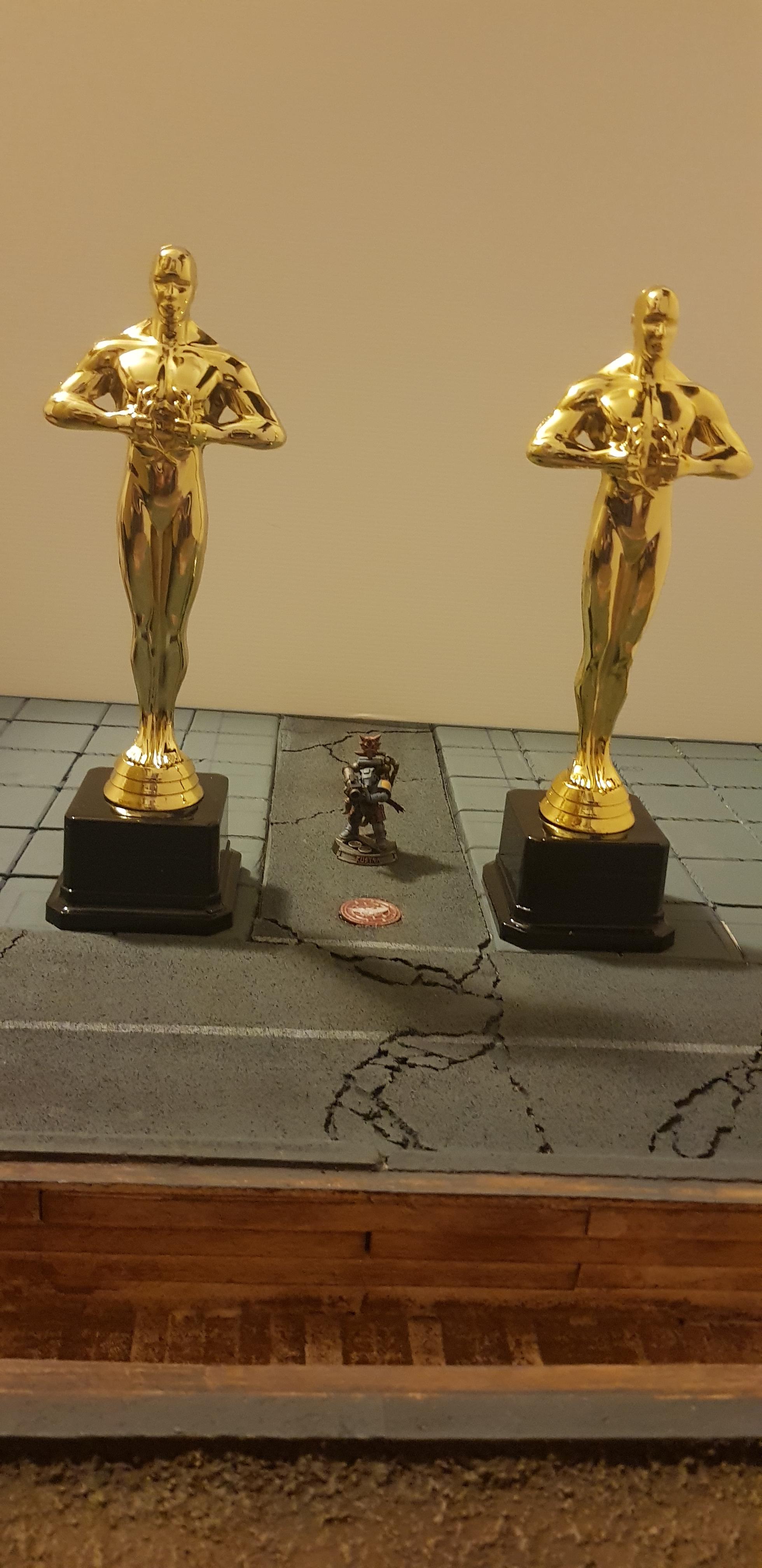 Found these fake Oscars awards at a dollar store. Should make great