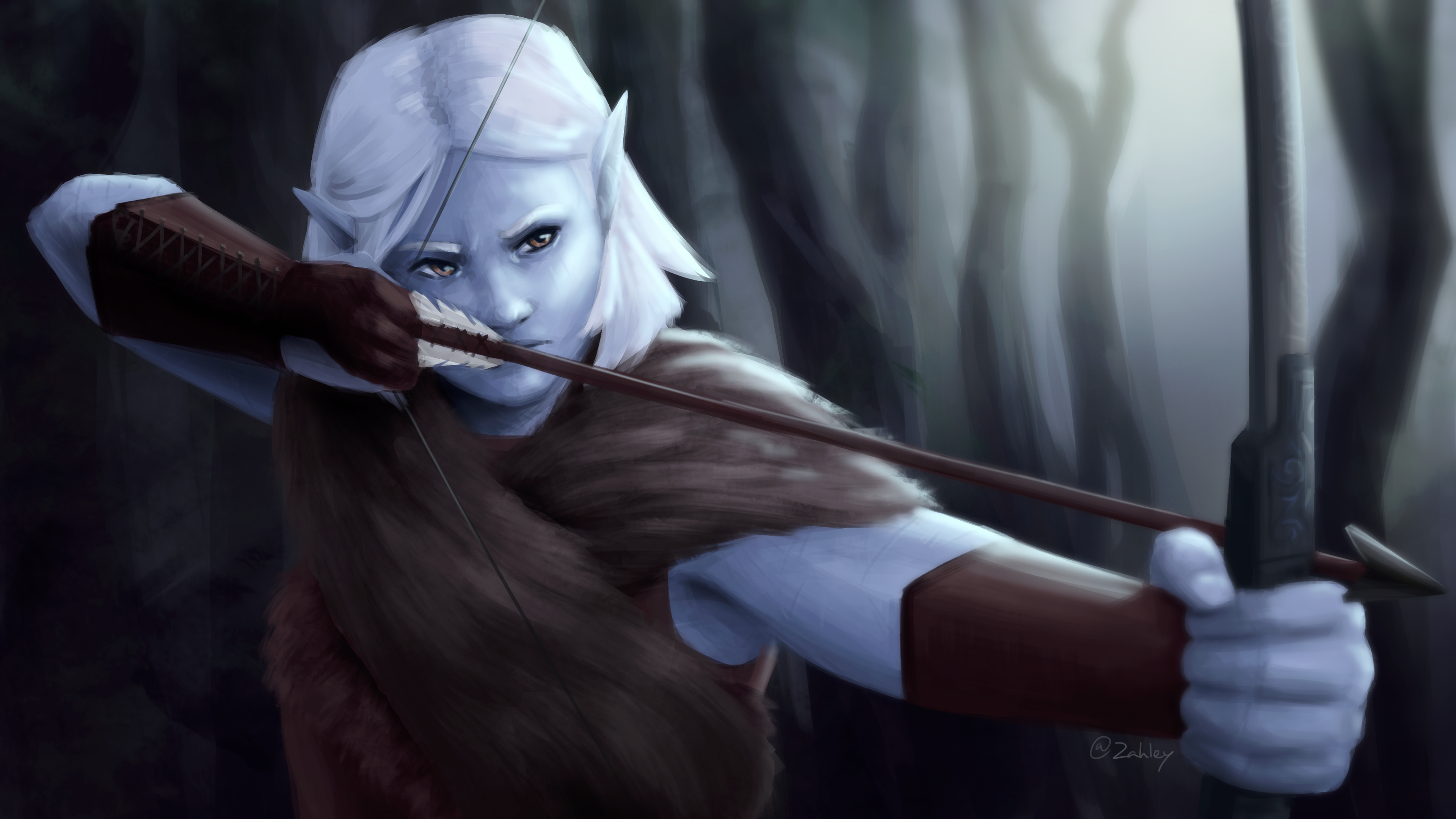 Frost Elf Ranger, art by Zahley (Me) | Scrolller