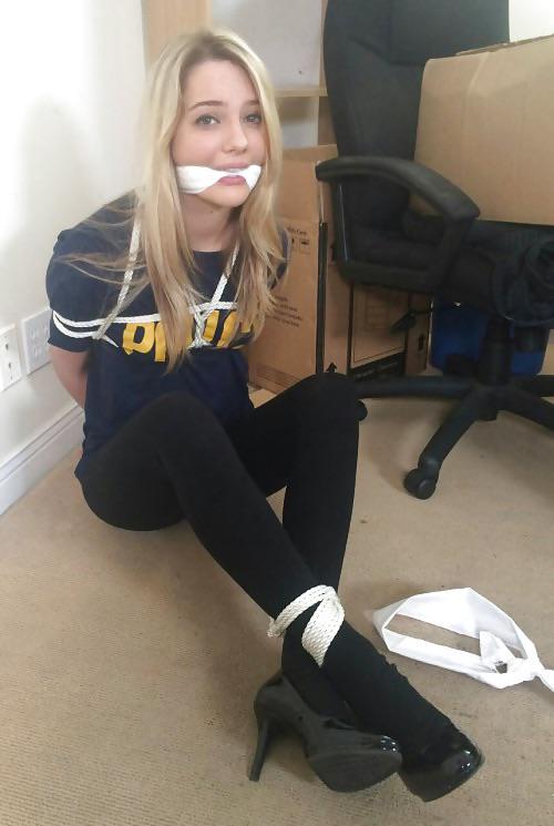 Fully Clothed Girl Tied And Gagged Scrolller