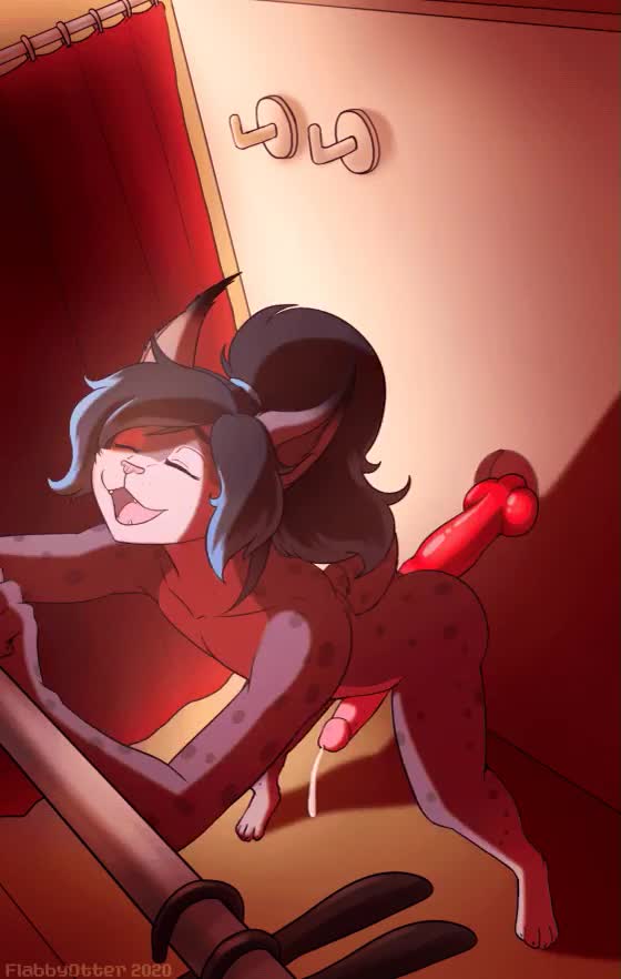 Fun in the changing room -ANIMATION [MM] (Flabbyotter)
