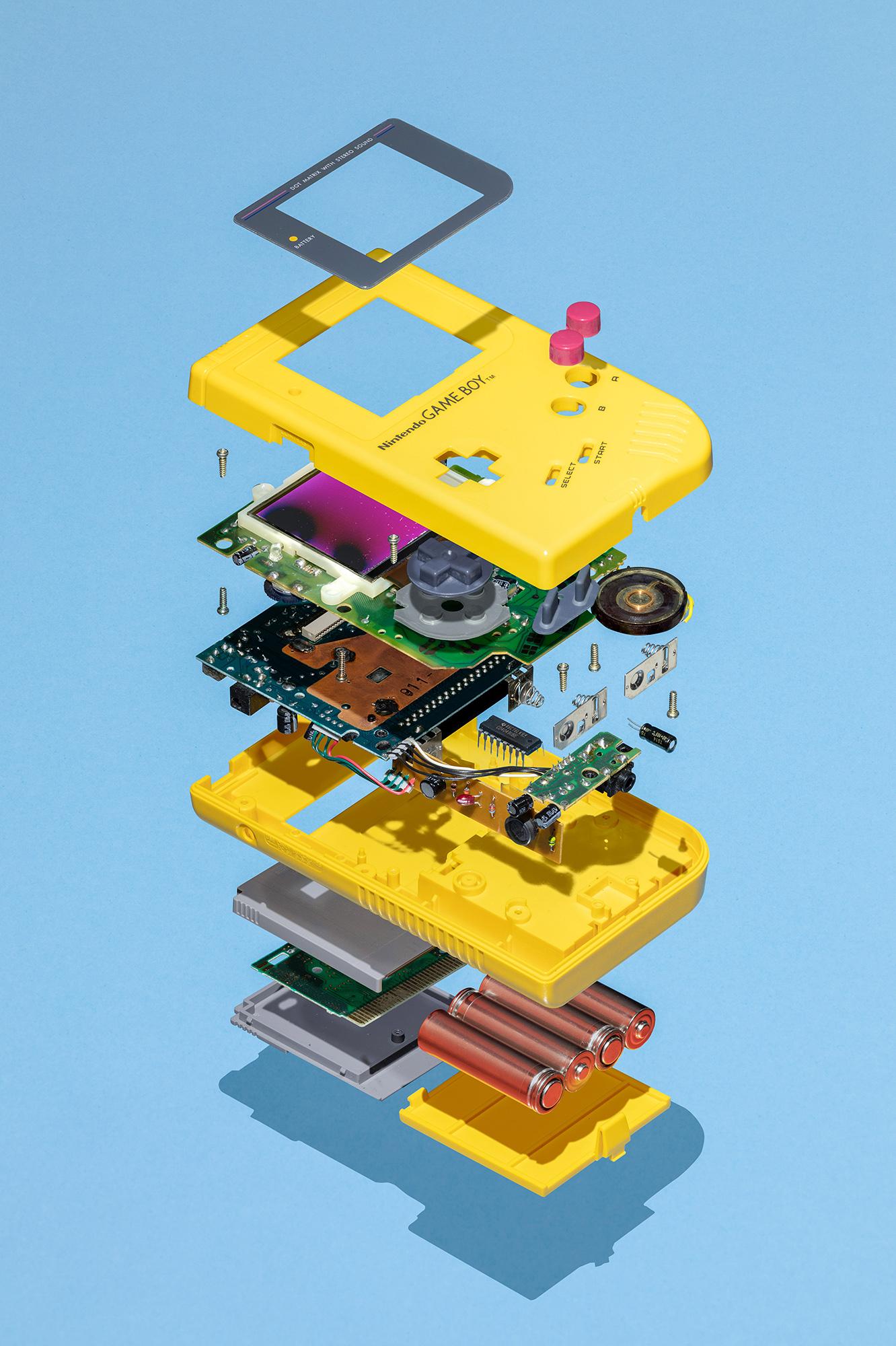 Gameboy exploded [1332 X 2000] | Scrolller
