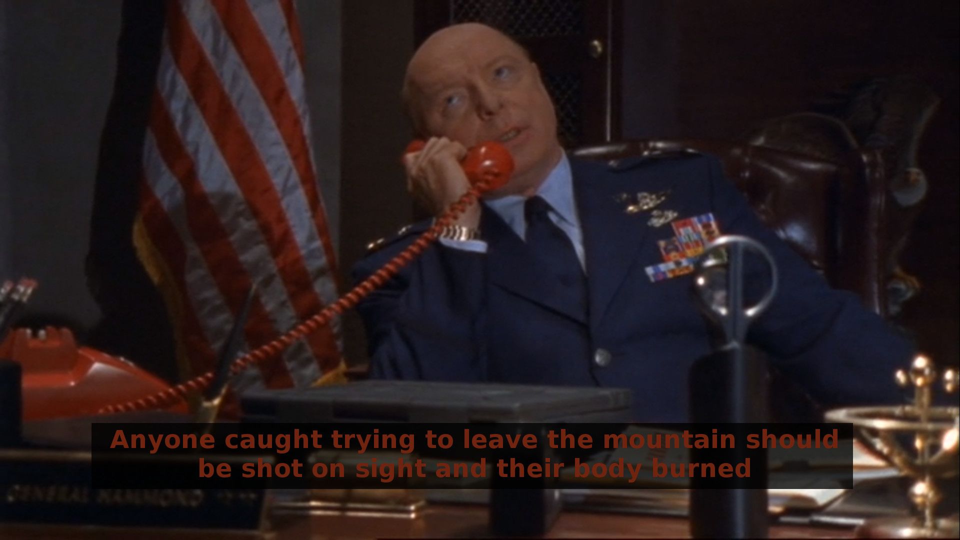 General Hammond takes quarantine very seriously | Scrolller