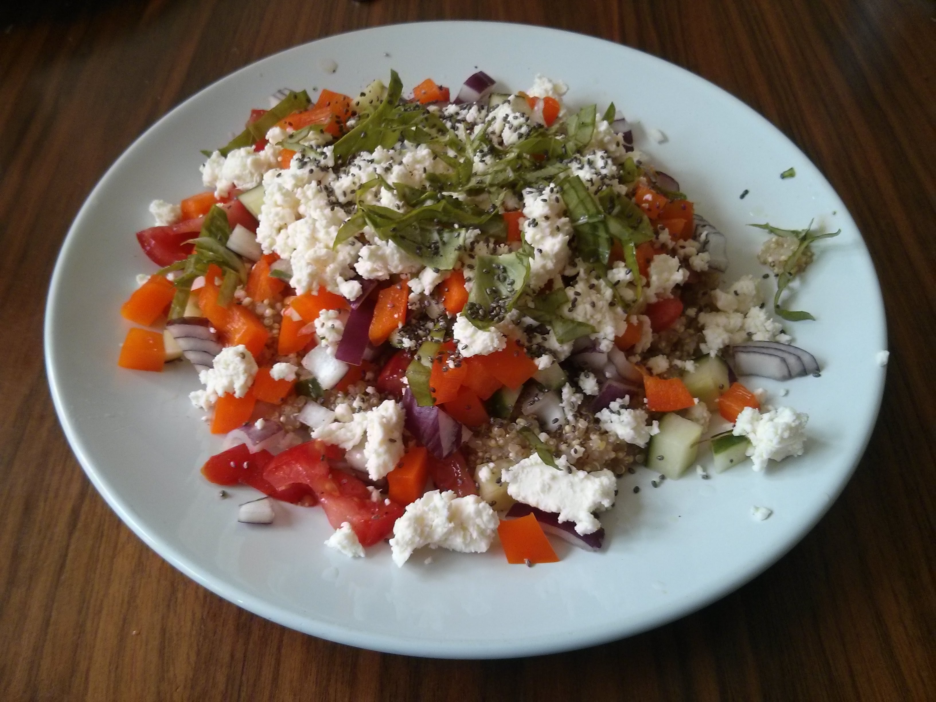 Giant couscous, feta and basil salad Scrolller