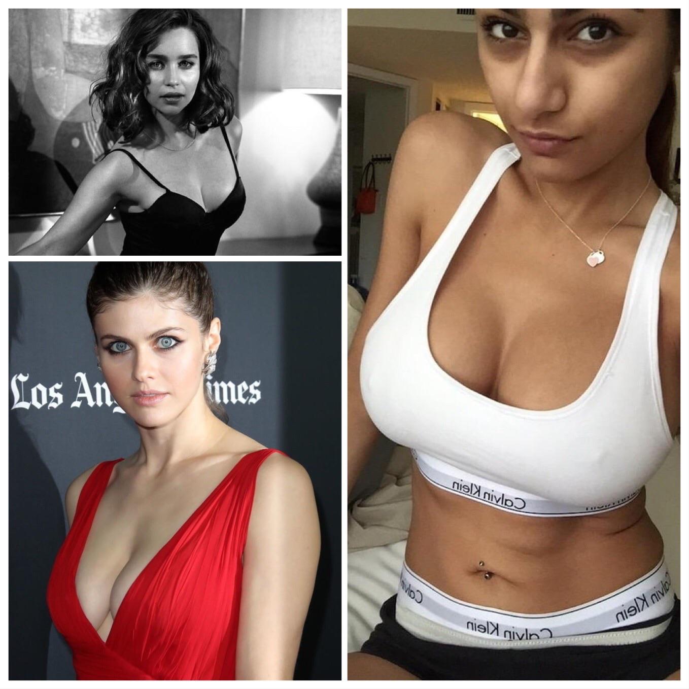Give me joi as Emilia Clarke, Mia Khalifa or Alexandra Daddario | Scrolller
