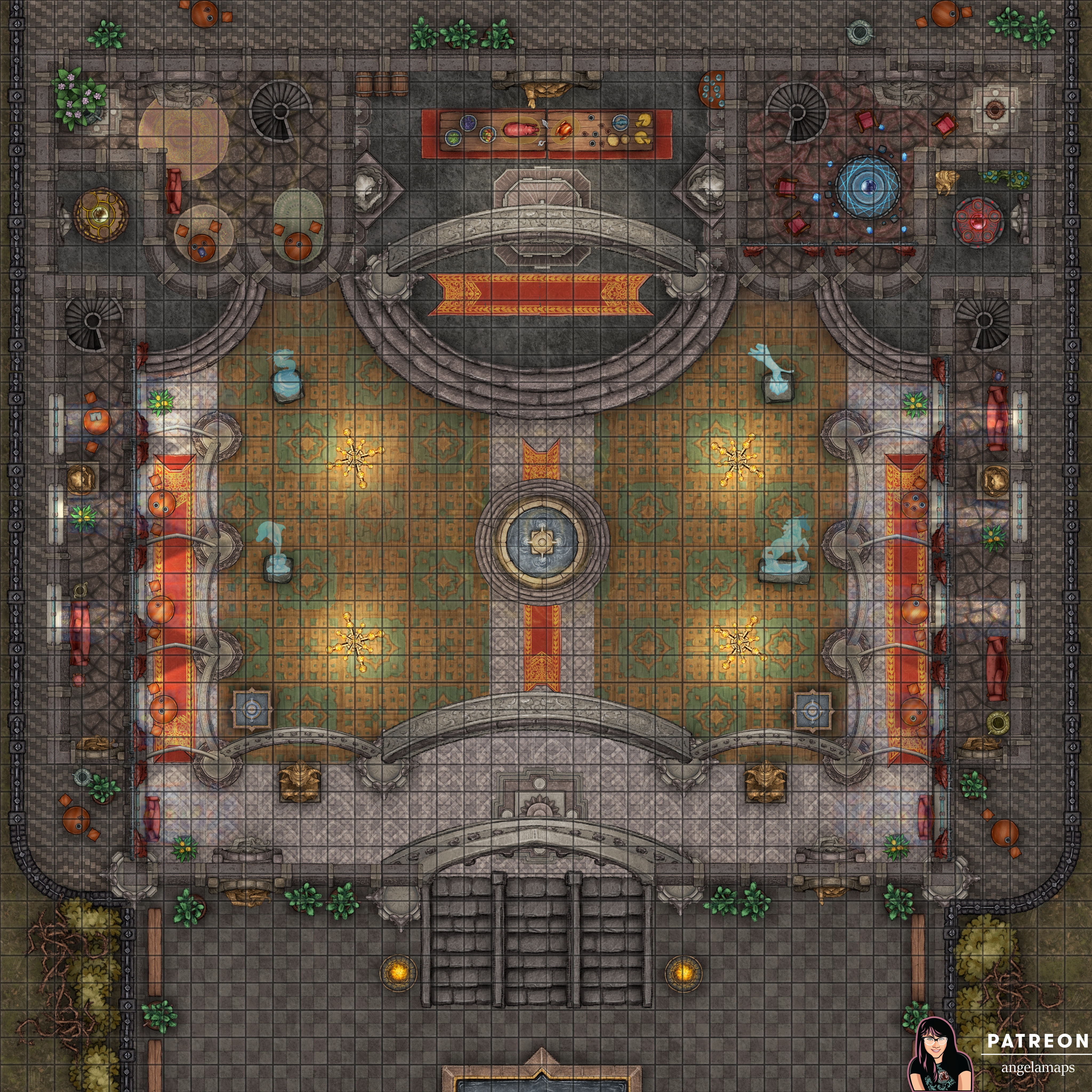 Grand Ballroom [Battlemap] [40x40] | Scrolller