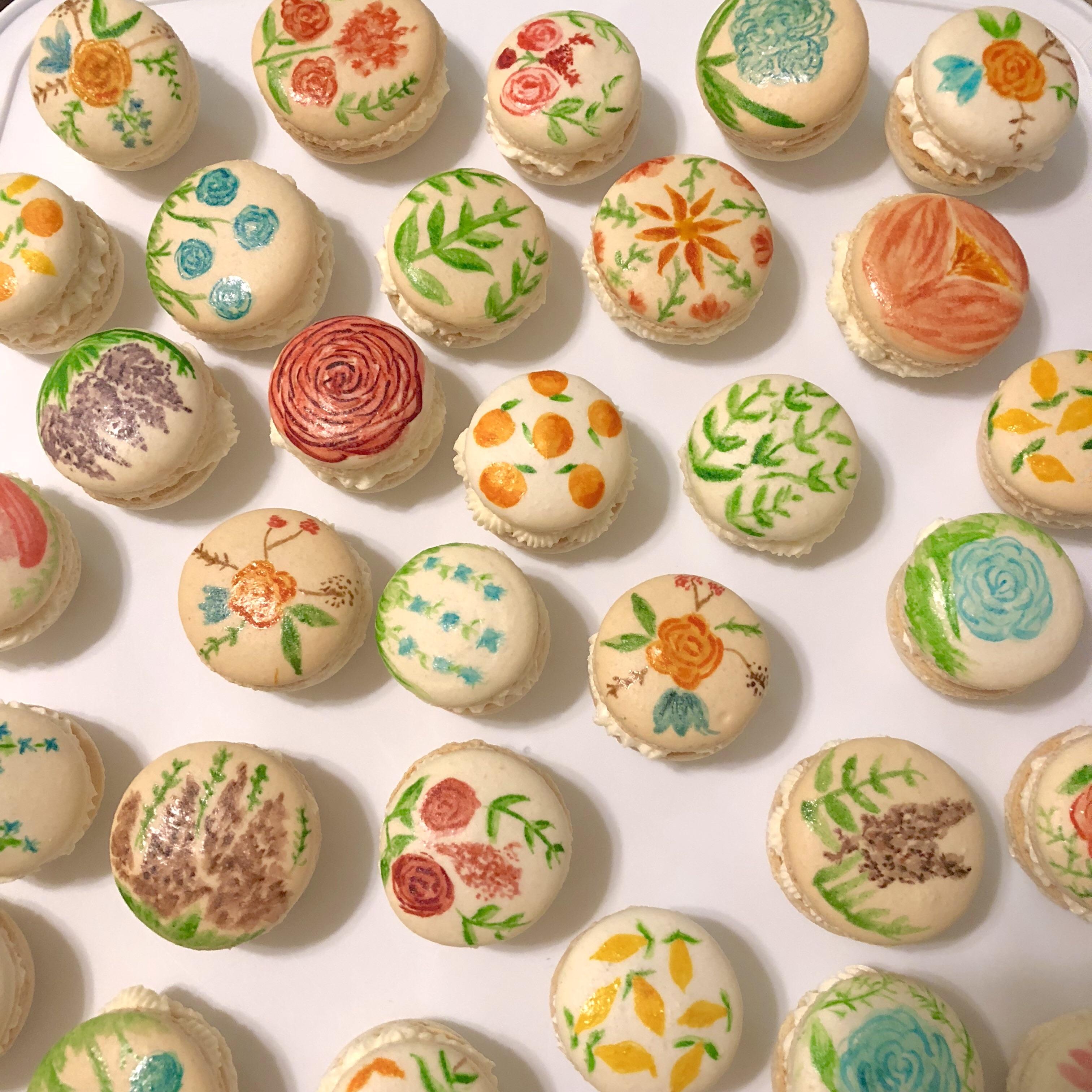 Hand-painted Macarons for Spring | Scrolller