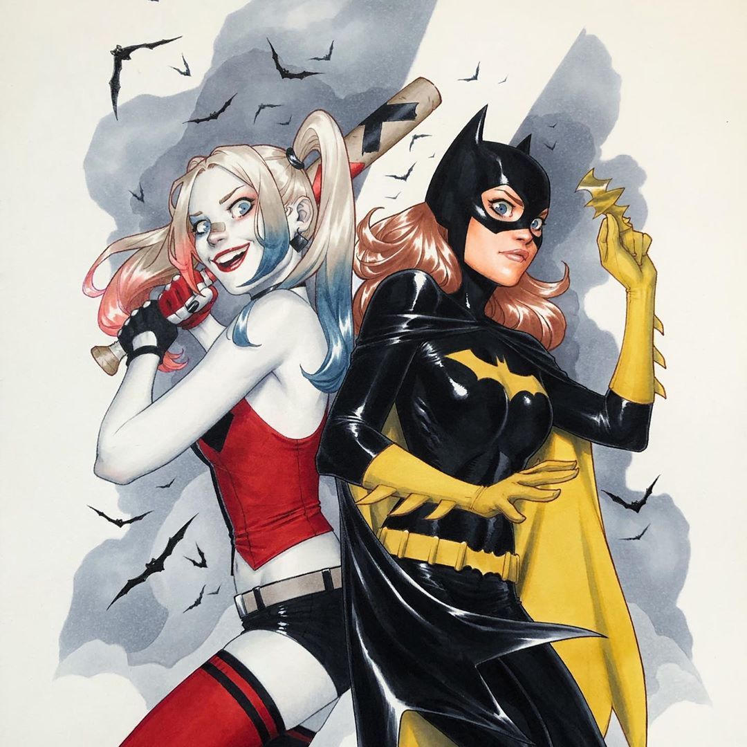 Harley Quinn And Batgirl By Sami Basri Scrolller 0037