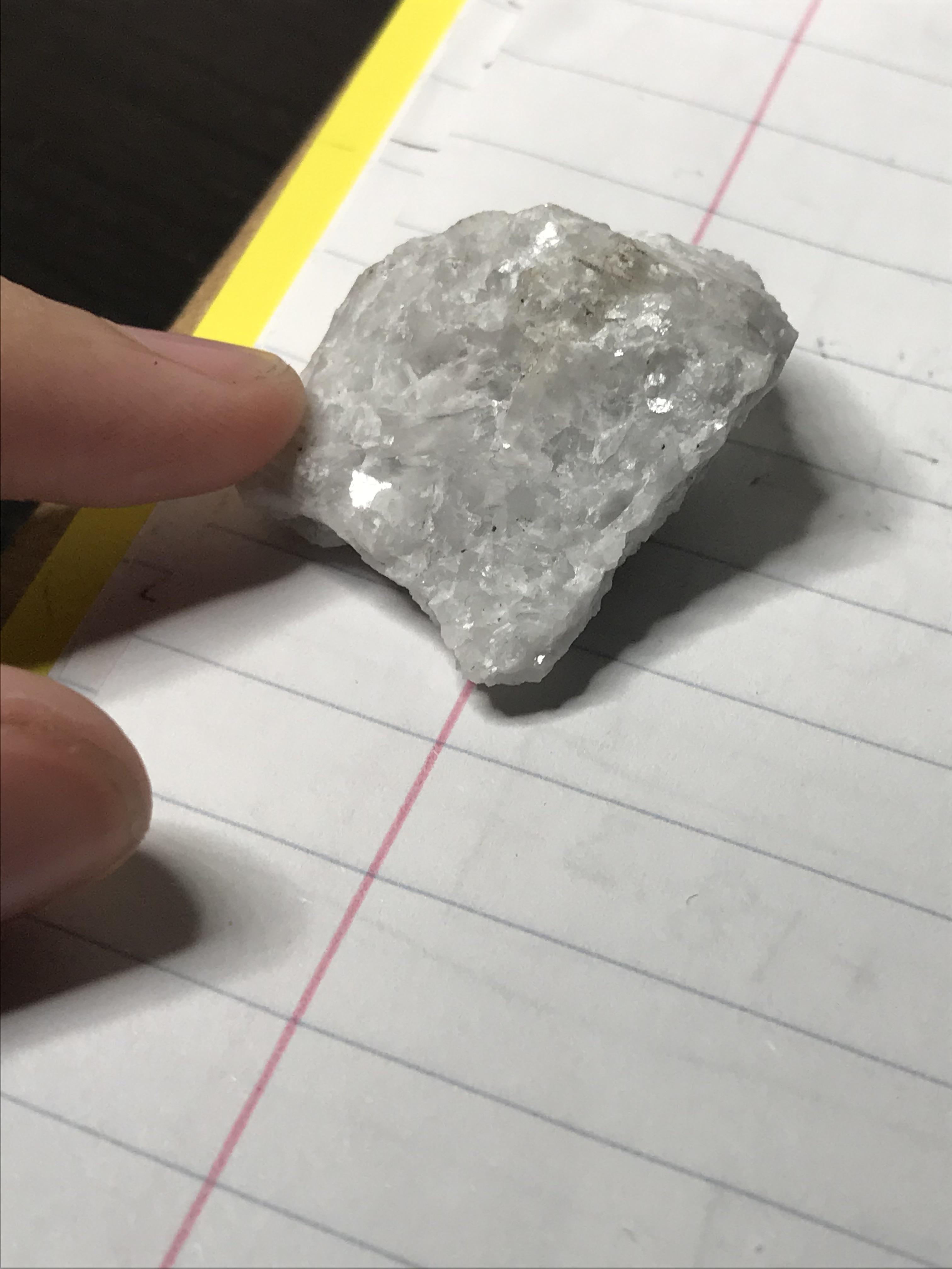 Help identifying shiny white rock? | Scrolller