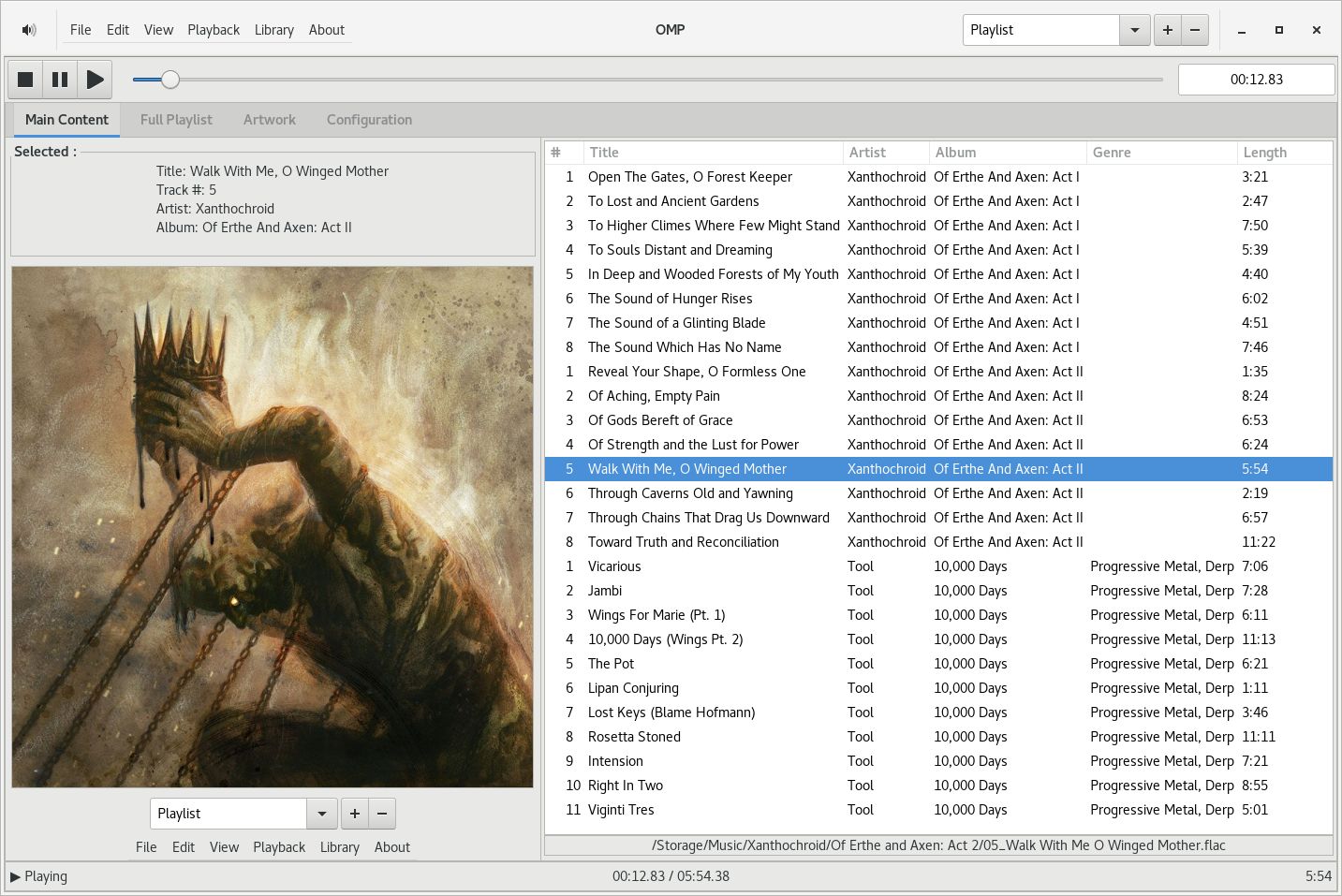 Music Program Screen Shot Here is a screenshot of a music player I've been making for a while. It ...