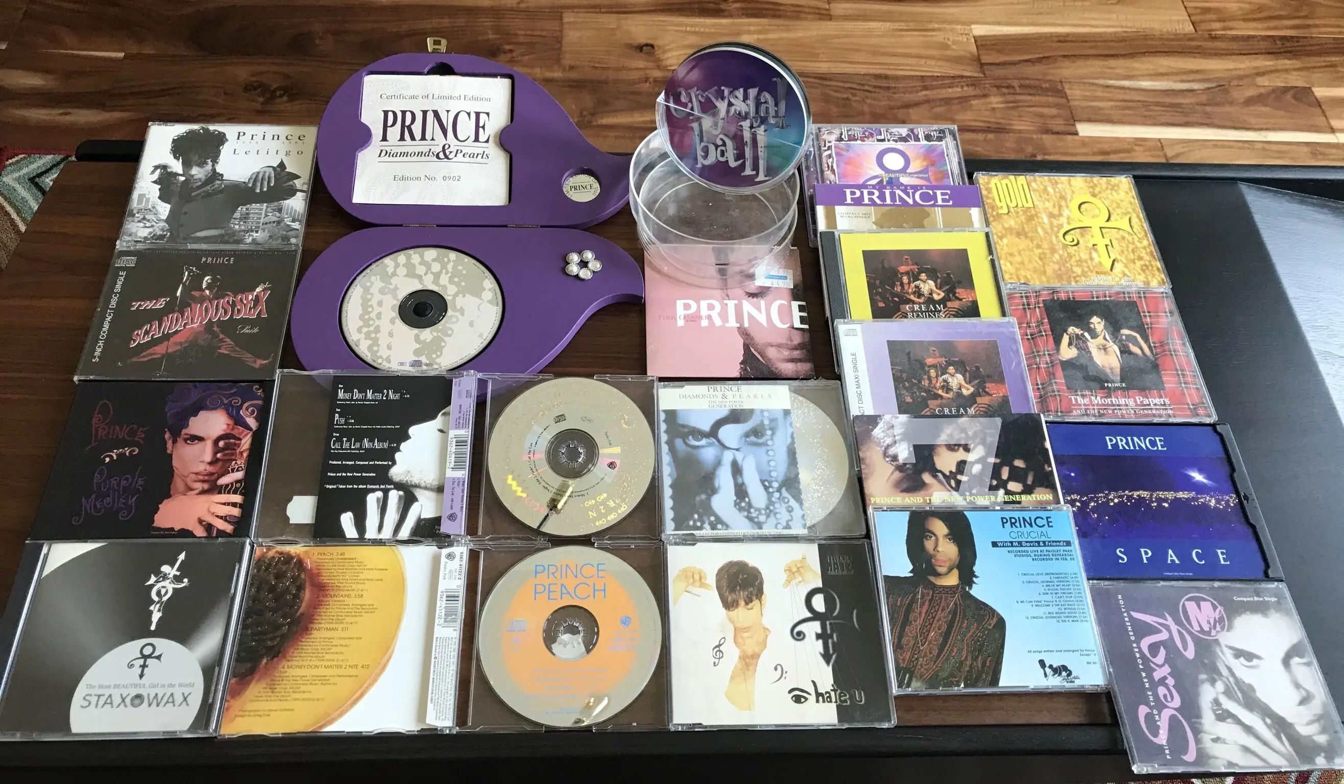 Here is my collection of Prince CD singles/Hologram singles, and ...