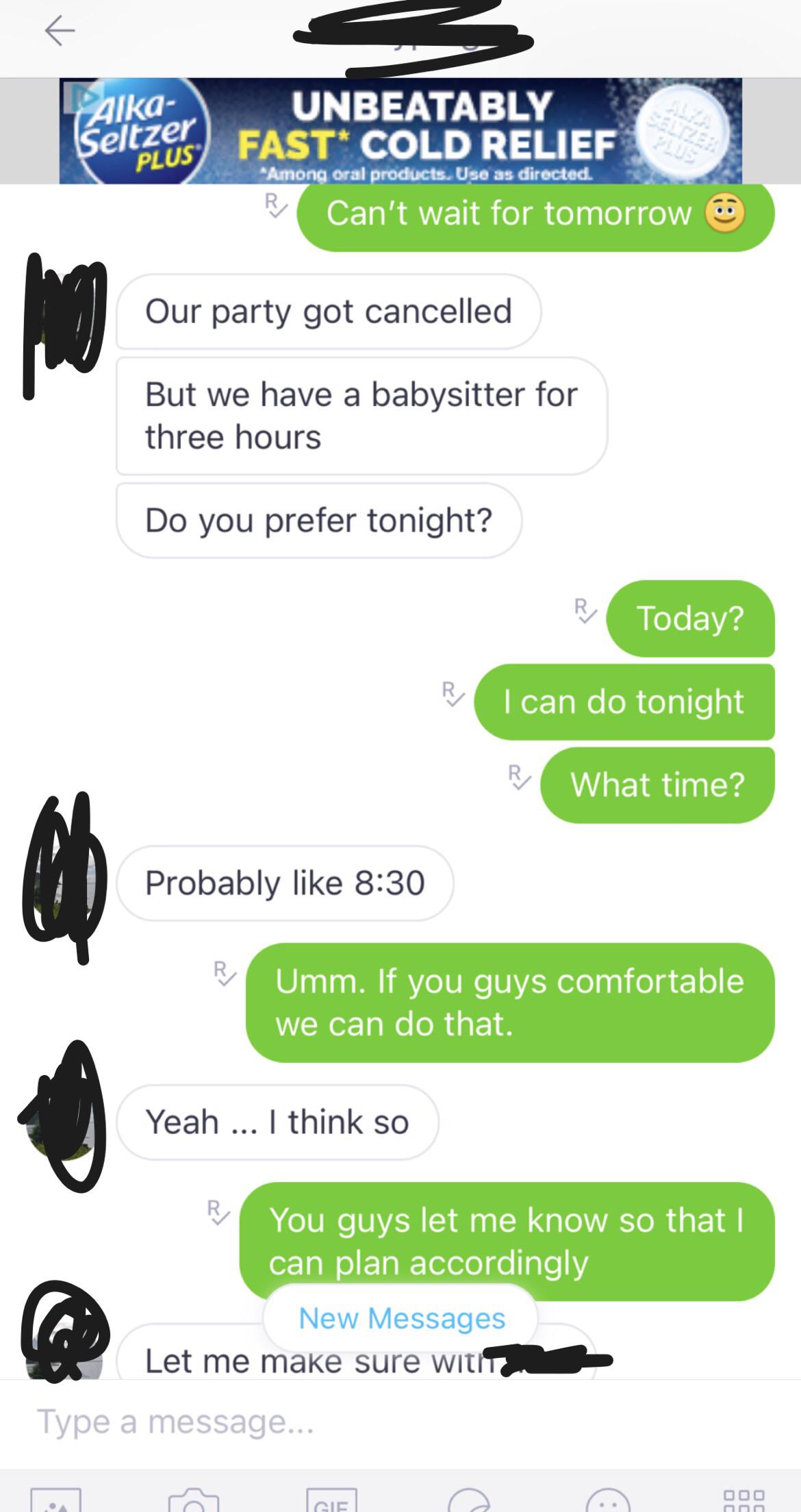 Hey Our Party Got Cancelled But We Still Have Baby Sitter! This Reddit ...