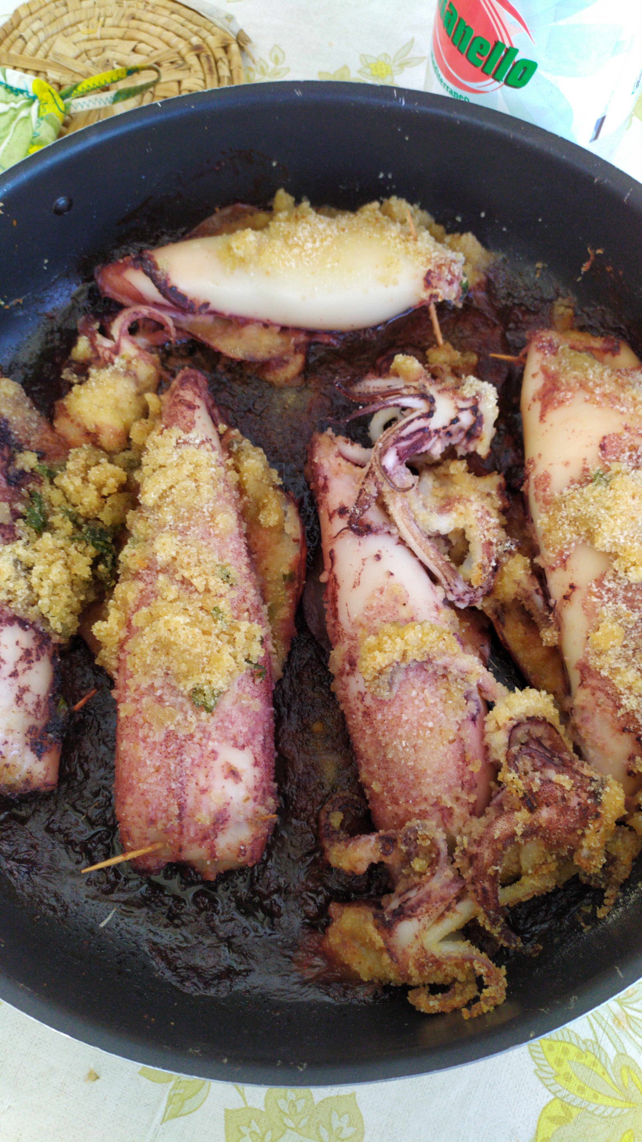 Homemade Baked Squid With Breadcrumbs Scrolller