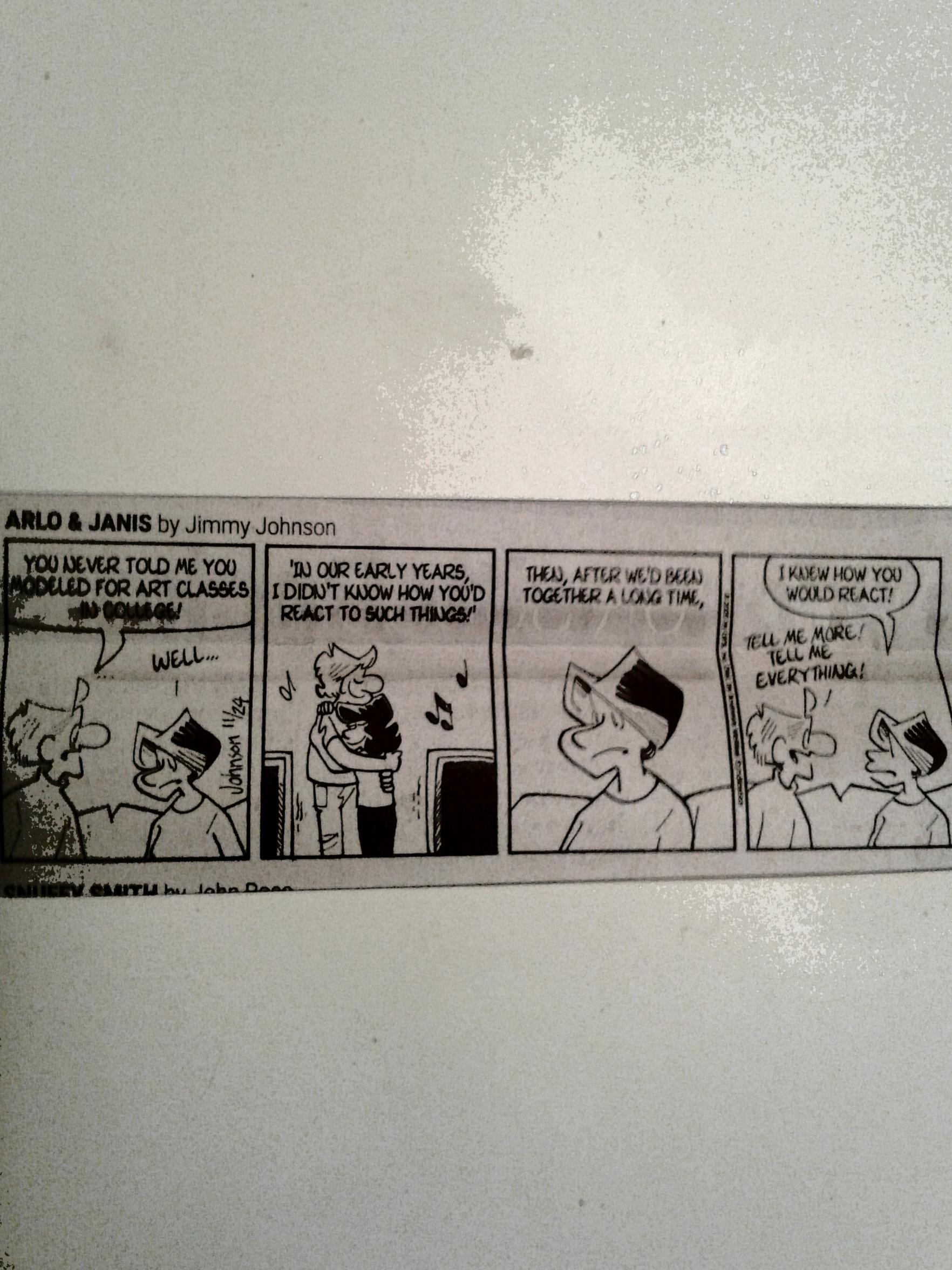 Hot past on the comics page arlo and janis continue talking about her