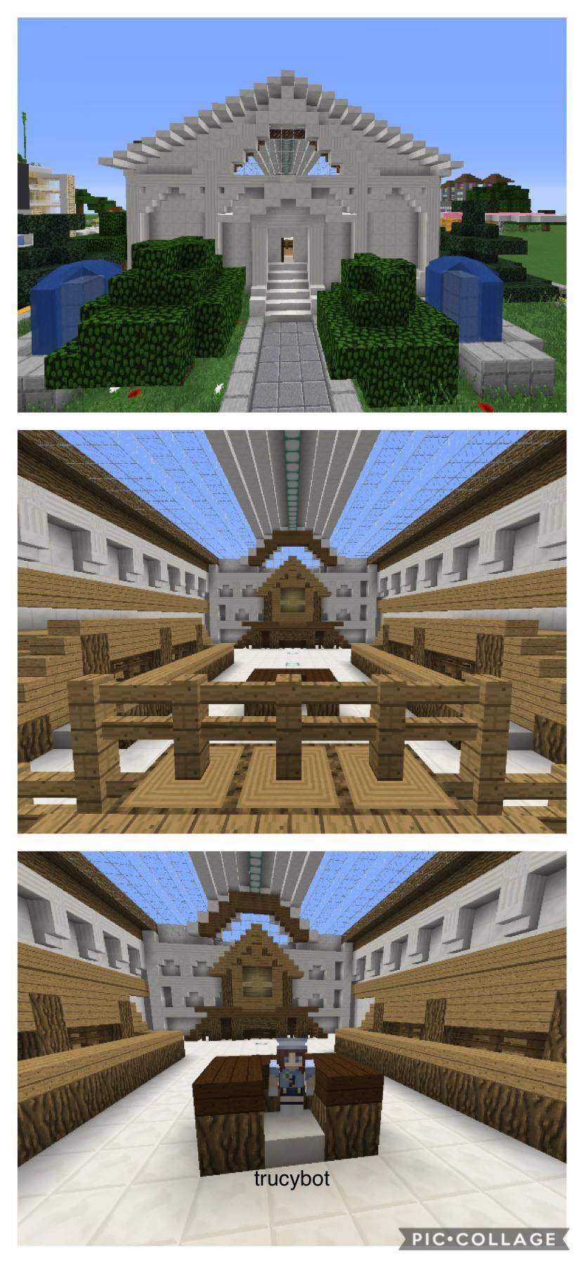 i built the ace attorney courthouse in minecraft for me and my friends ...