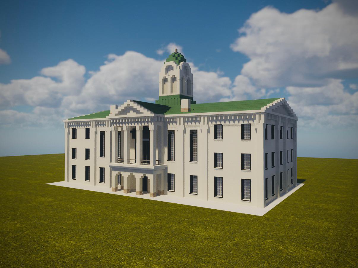 Minecraft Court I built The Lafayette County Courthouse in Minecraft | Scrolller