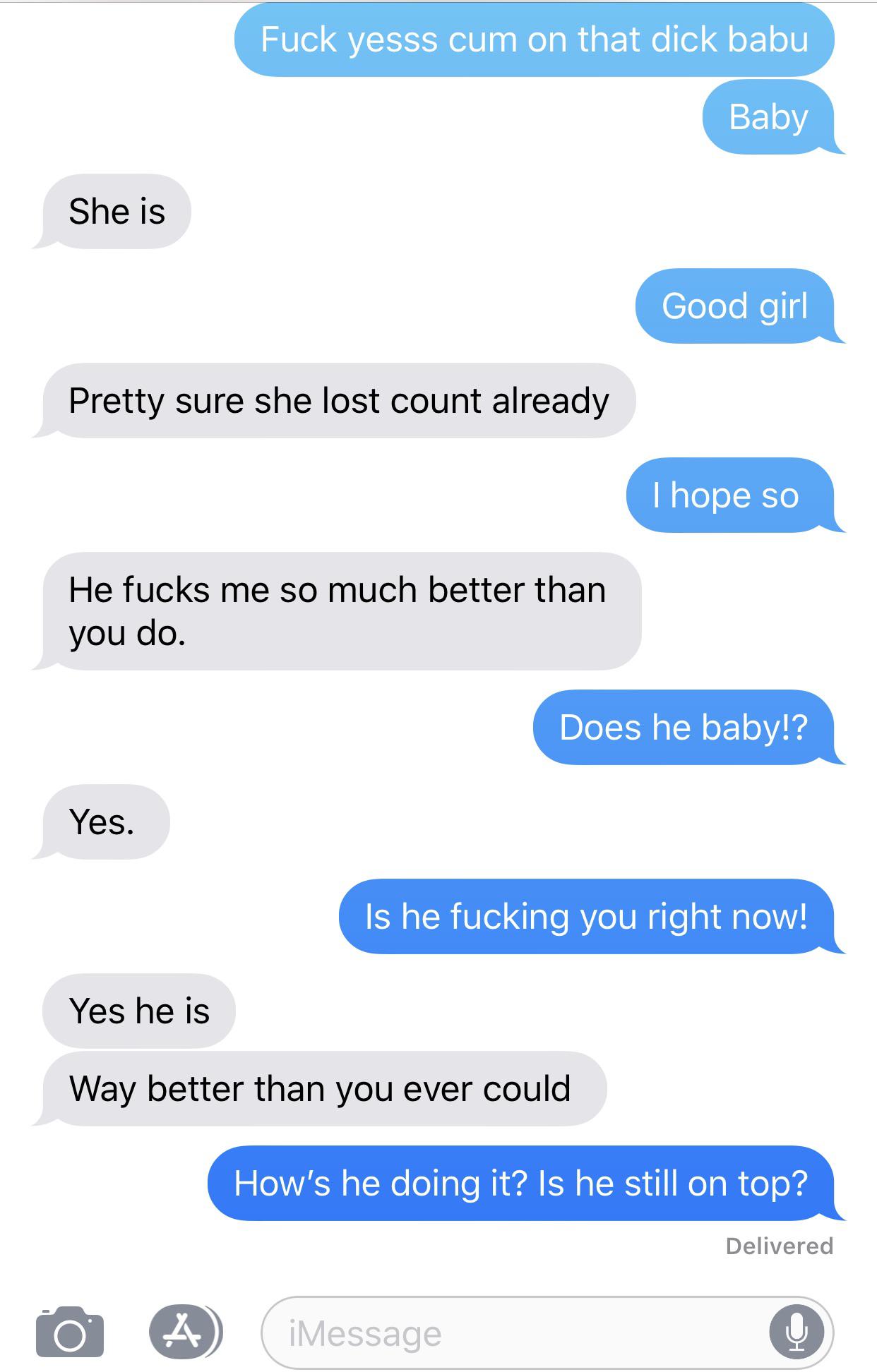 I have an entire archive of texts like this from my wife obviously in