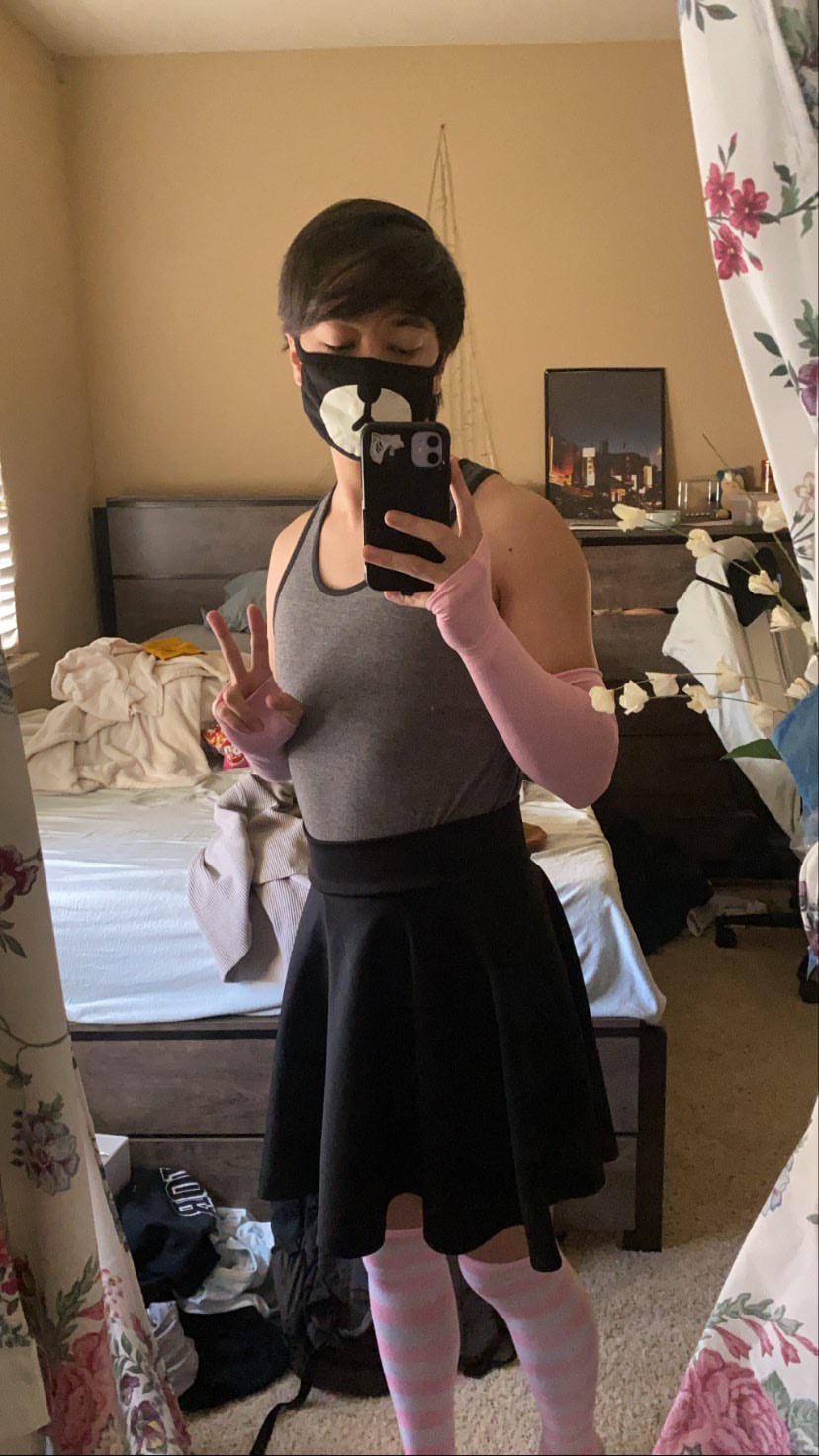 i’m pretty new to being a femboy, how do i look? 😋 | Scrolller