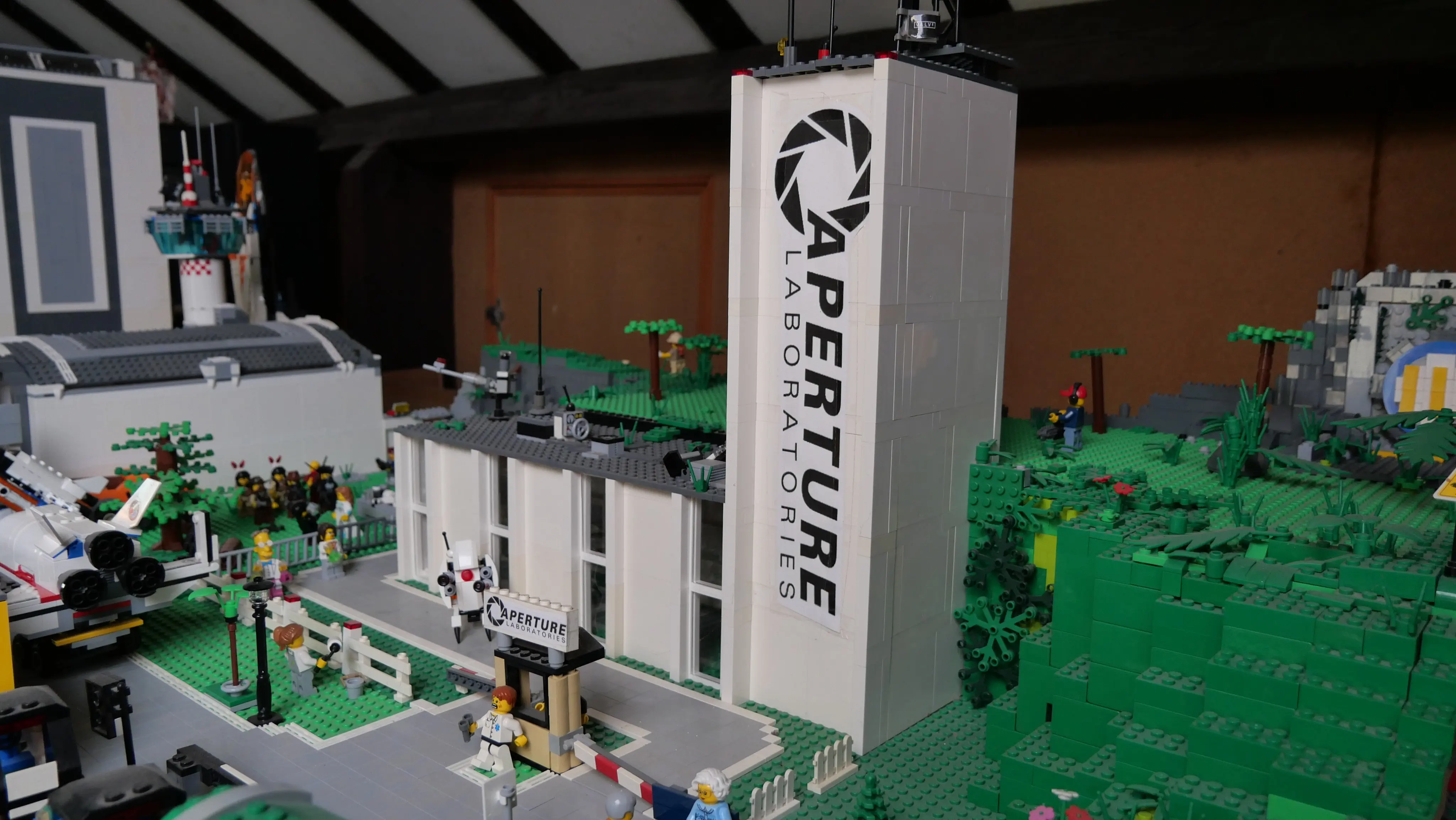 I made an Aperture themed building in my Lego city, based on how I ...