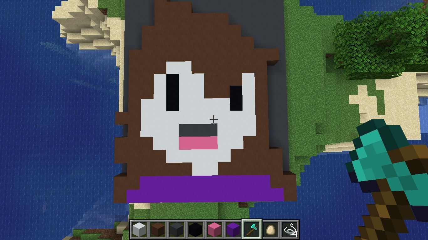 I made Jaiden in Minecraft! (I might work on a larger scale one ...